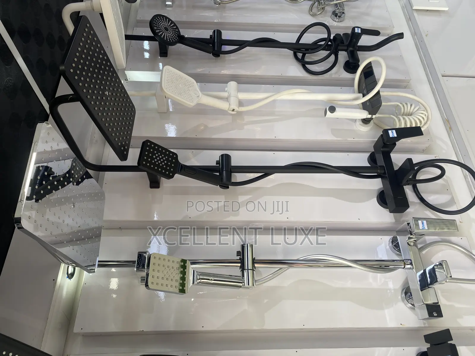 Shower Mixer Set English Standard Copper Engine.Chrome And Black