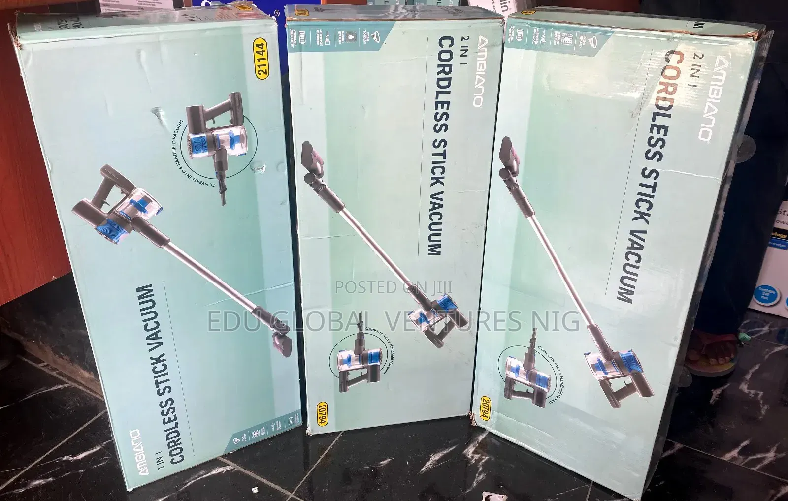Ambiano 2 in 1 Stick Cordless Vacuum Cleaner.