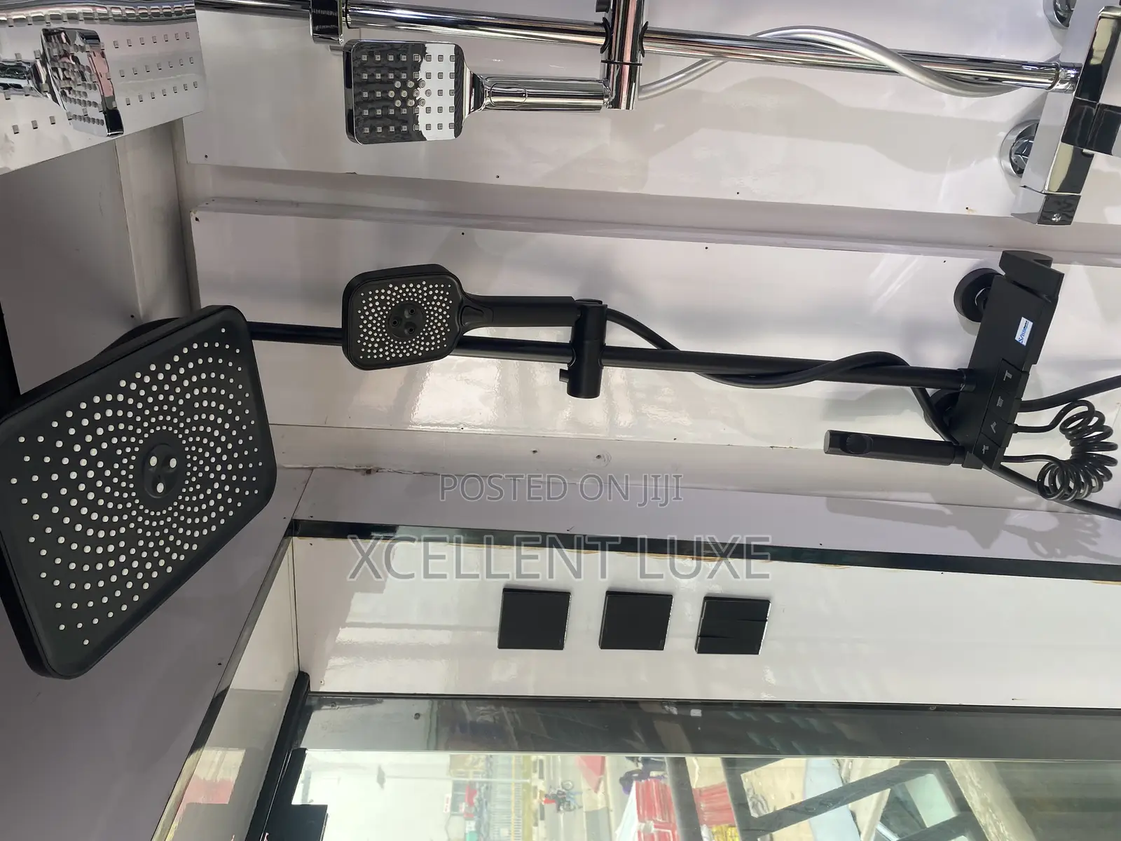 Piano Shower Mixer Set. With Bum Bum Wash and Tap