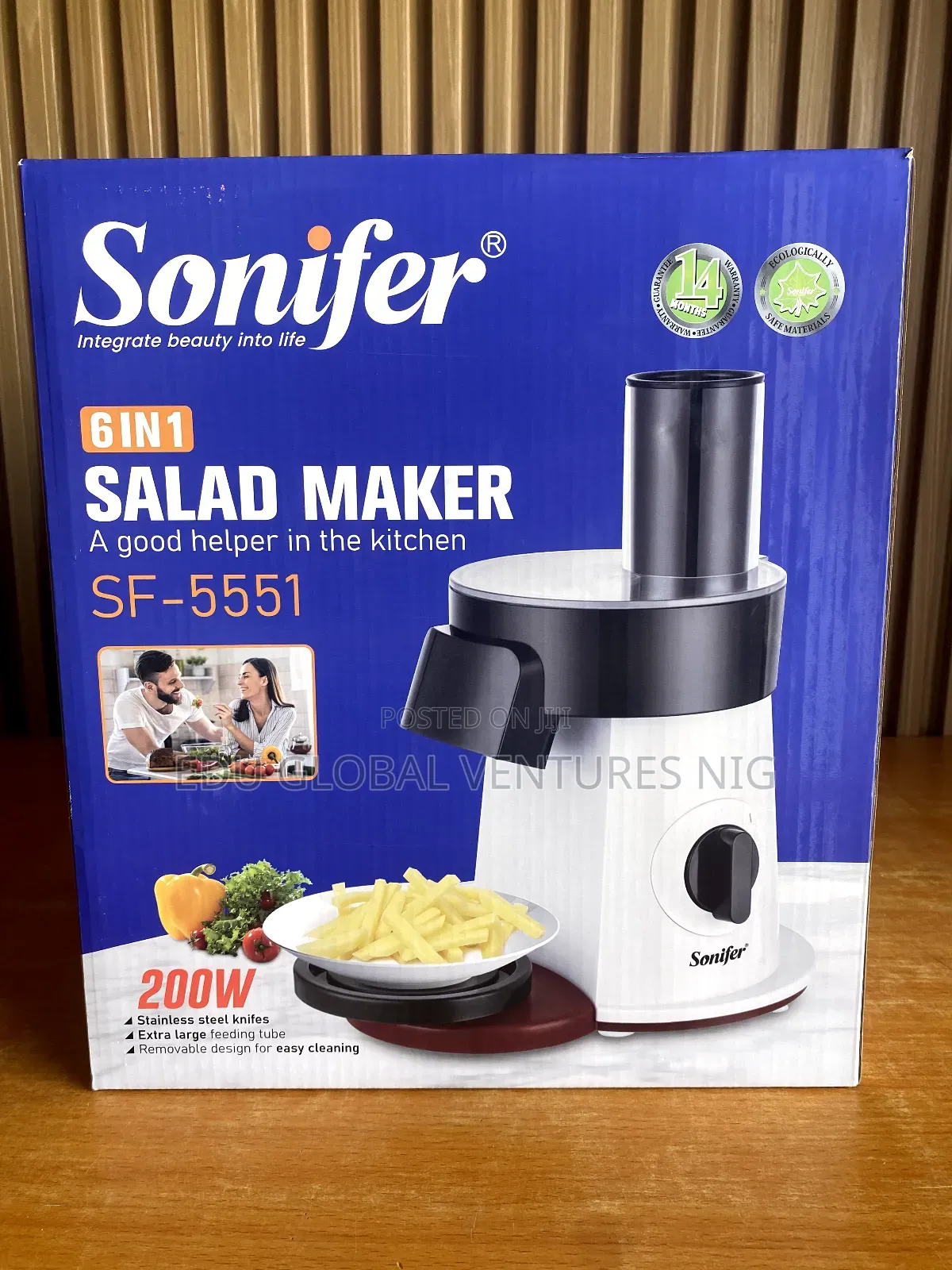Sonifer 6 in 1 Electric Salad Maker, Sf-5551. 200watts