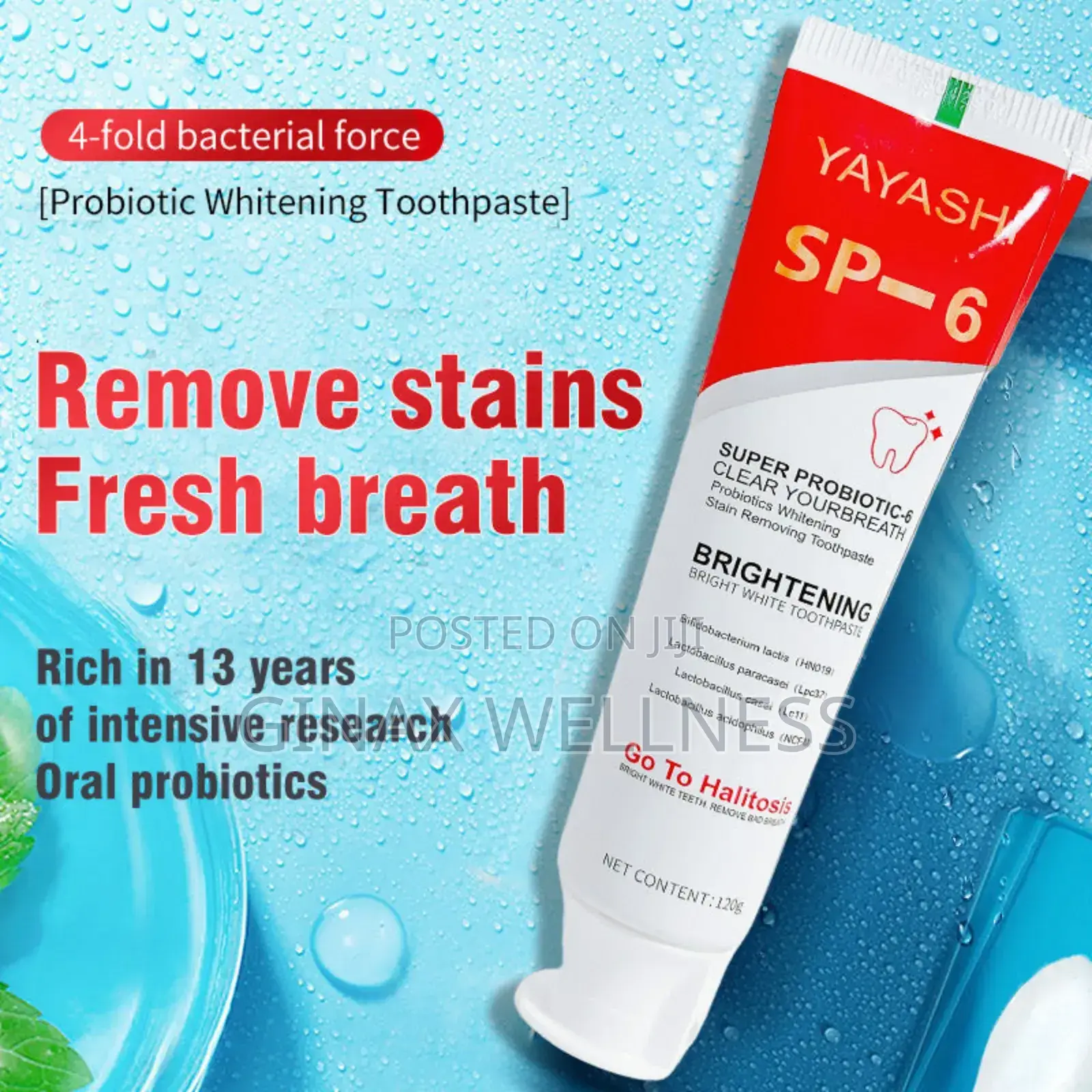 Yayashi Sp-6 Whitening Toothpaste (120g)