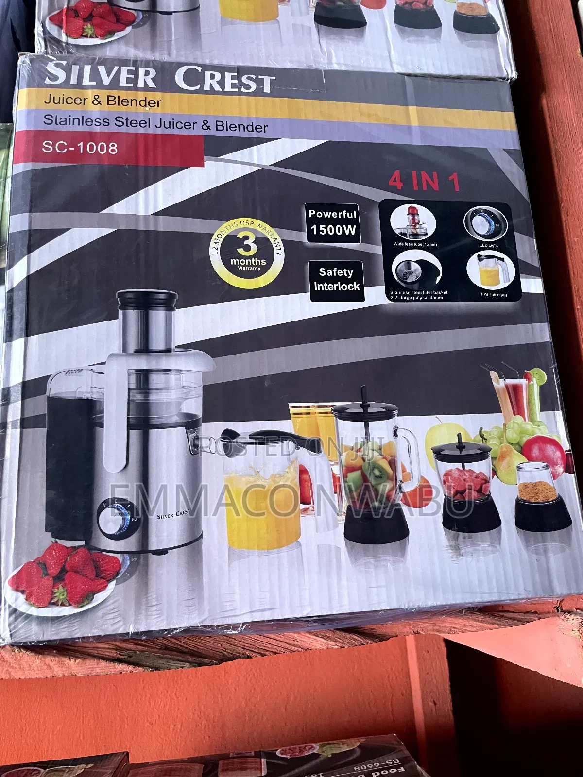 Silver Crest 4 in 1 Juicer and Blender, Grinder and Meat Chopper