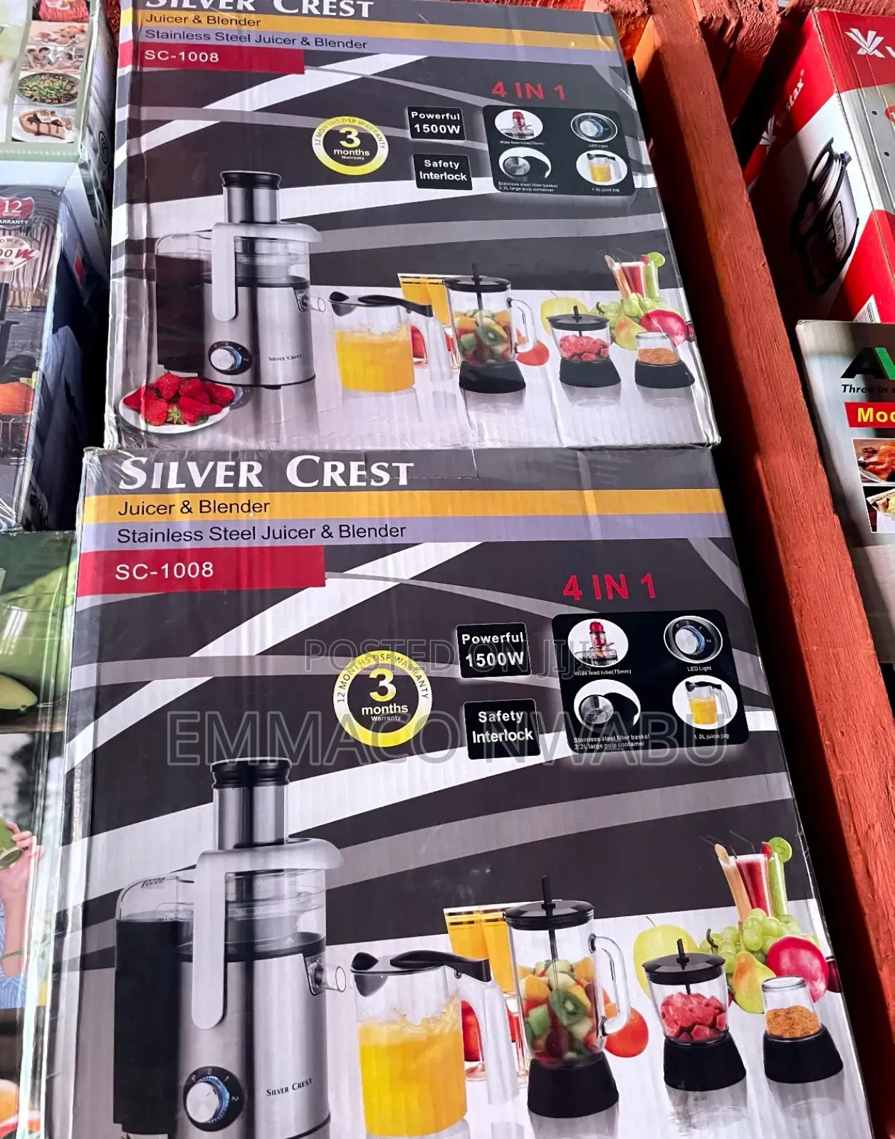 Silver Crest 4 in 1 Juicer and Blender, Grinder and Meat Chopper