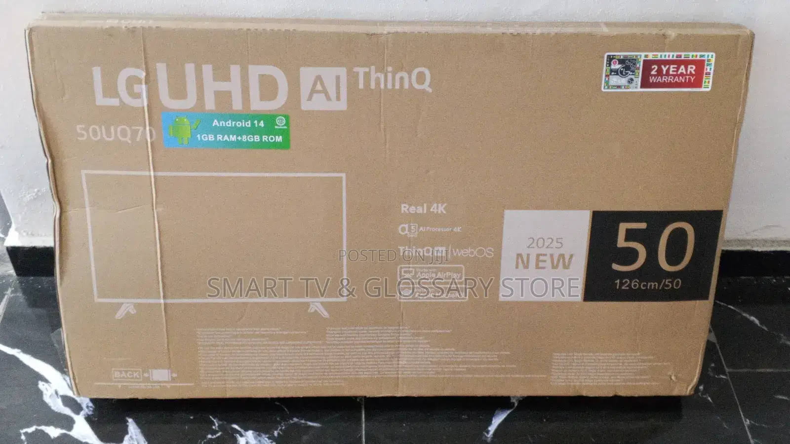 50 Inches Smart Tv With Upgraded 1gb Ram+8gb Rom