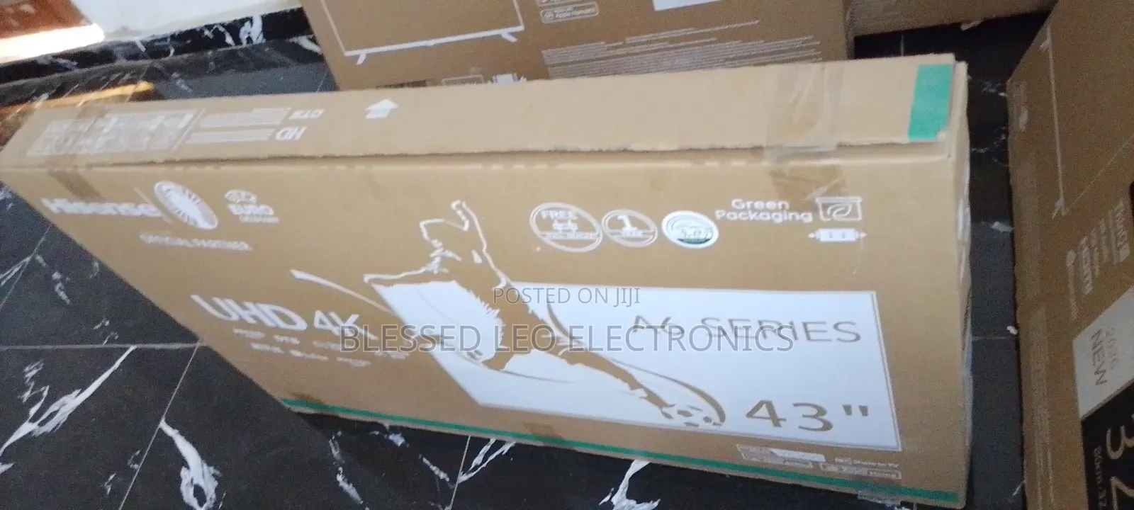 Green Packaging Hisense Tv