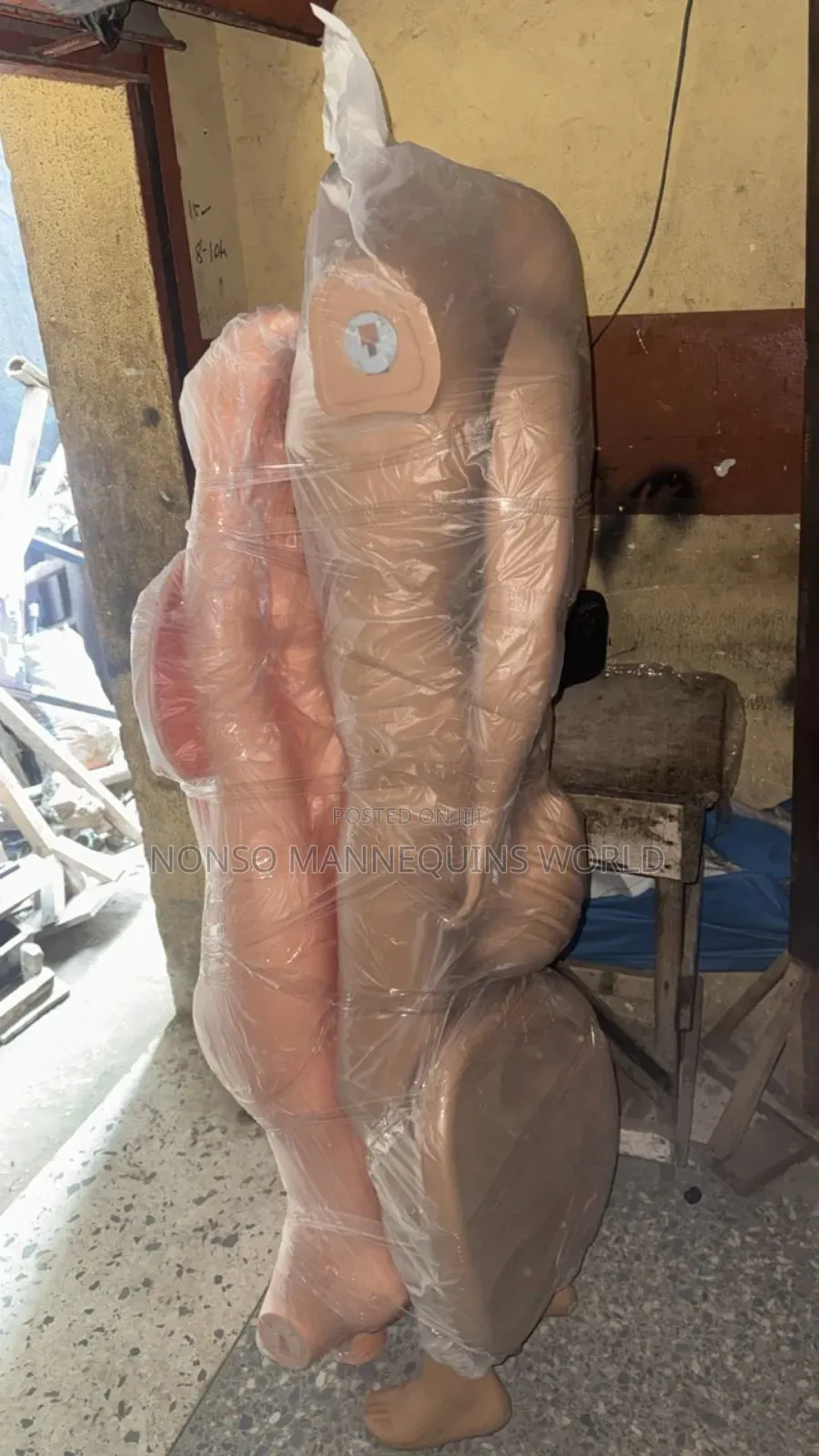 Male Spider Head Plastic Full Body Mannequin