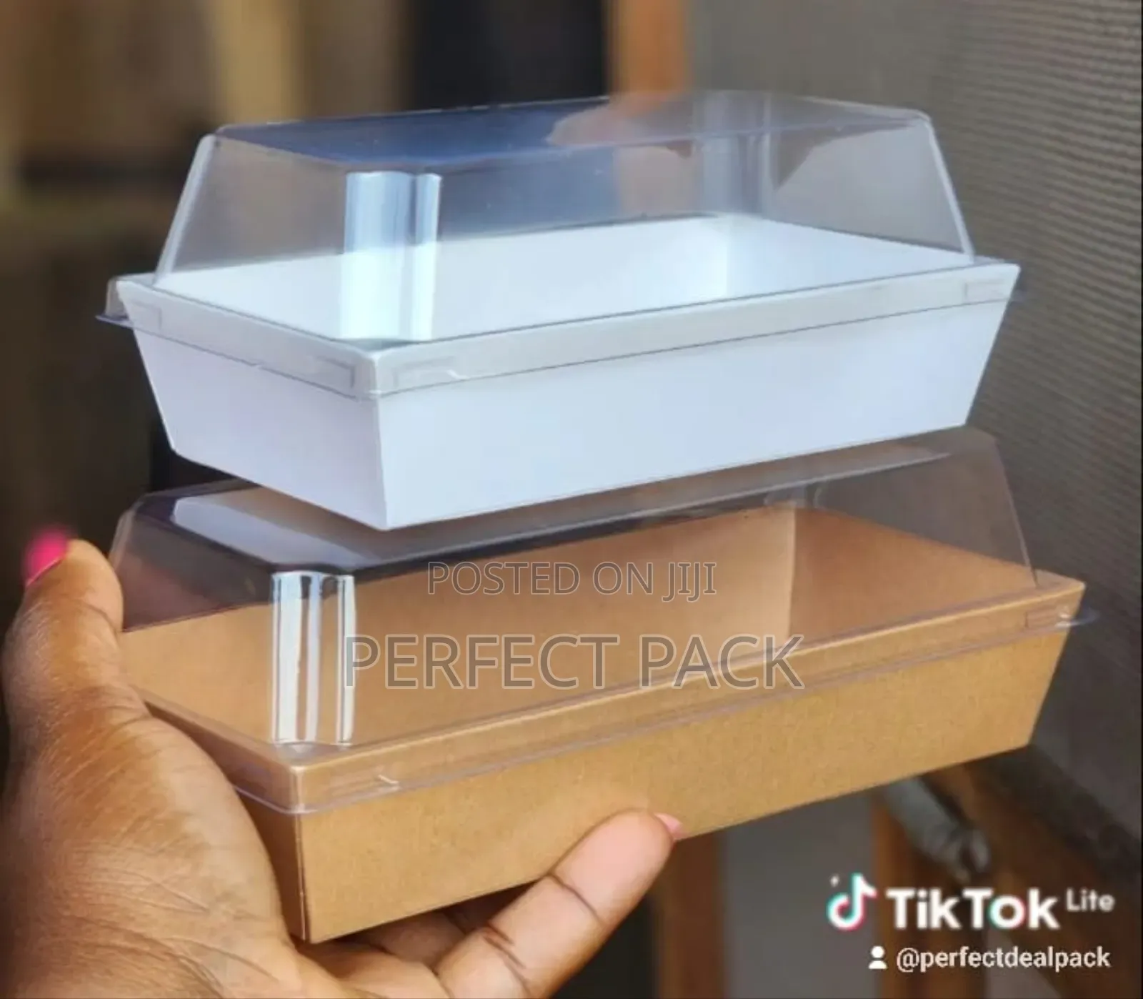 50 Pieces Rectangle Cake Slice Pack