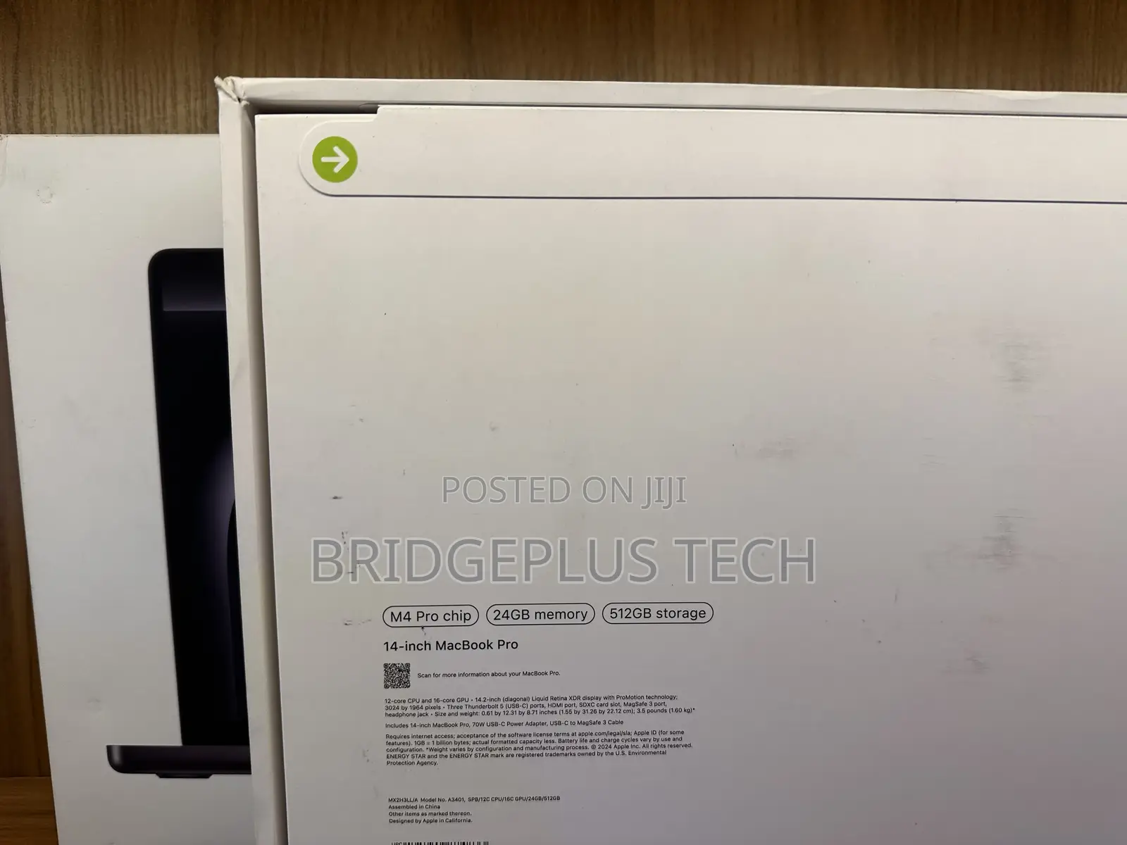 New Laptop Apple MacBook Pro 2024 M4 Pro 14-Inch 24GB SSD 512GB