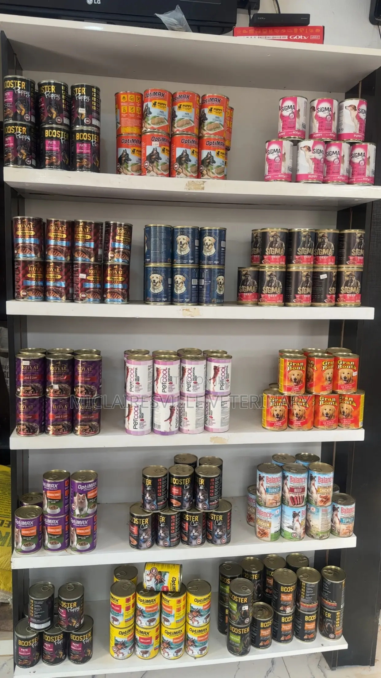 Varieties of Pet Can Foods