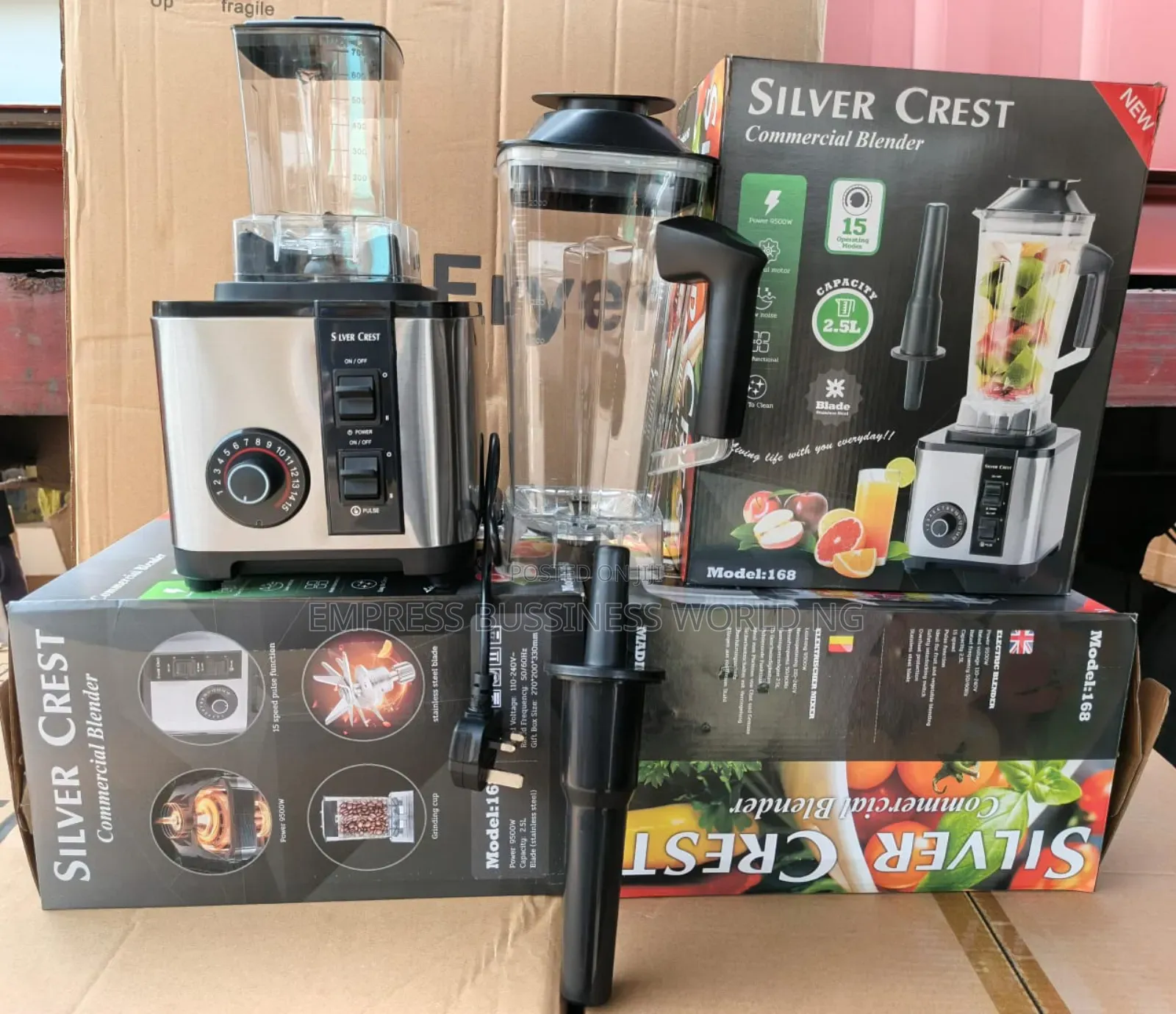 New Silver Crest Stainless Body Blender