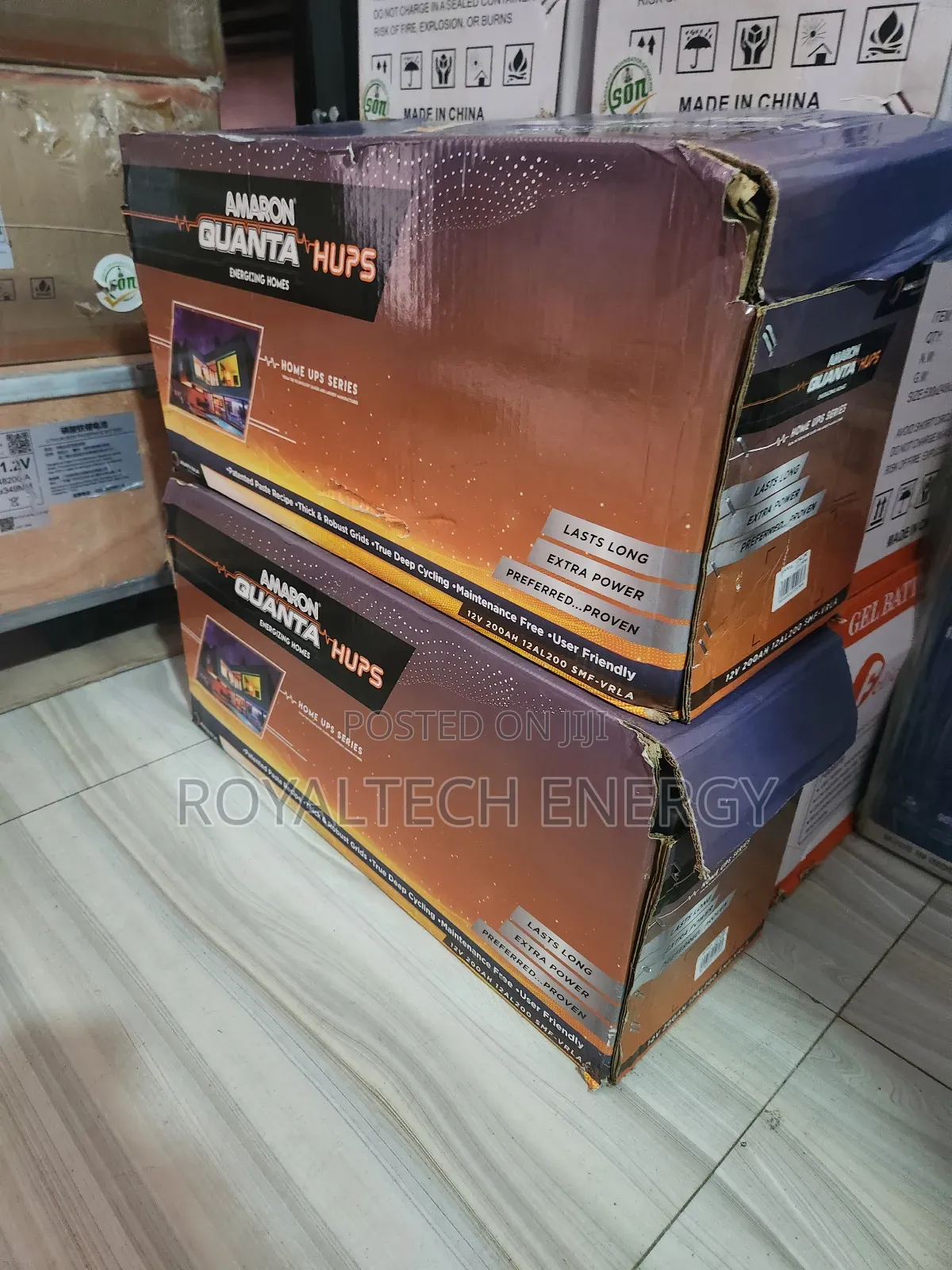 Quanta 200ah 12v Amaron Gel Batteries