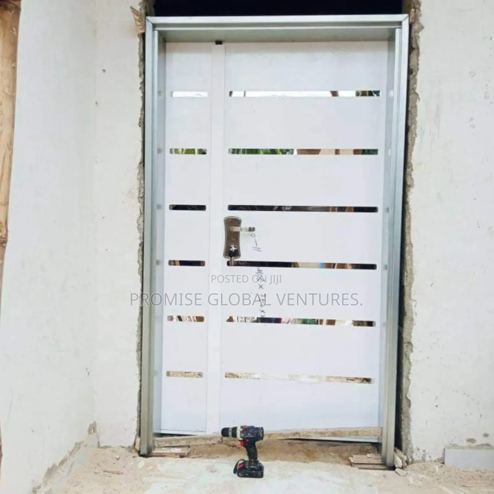 White Isreali Door