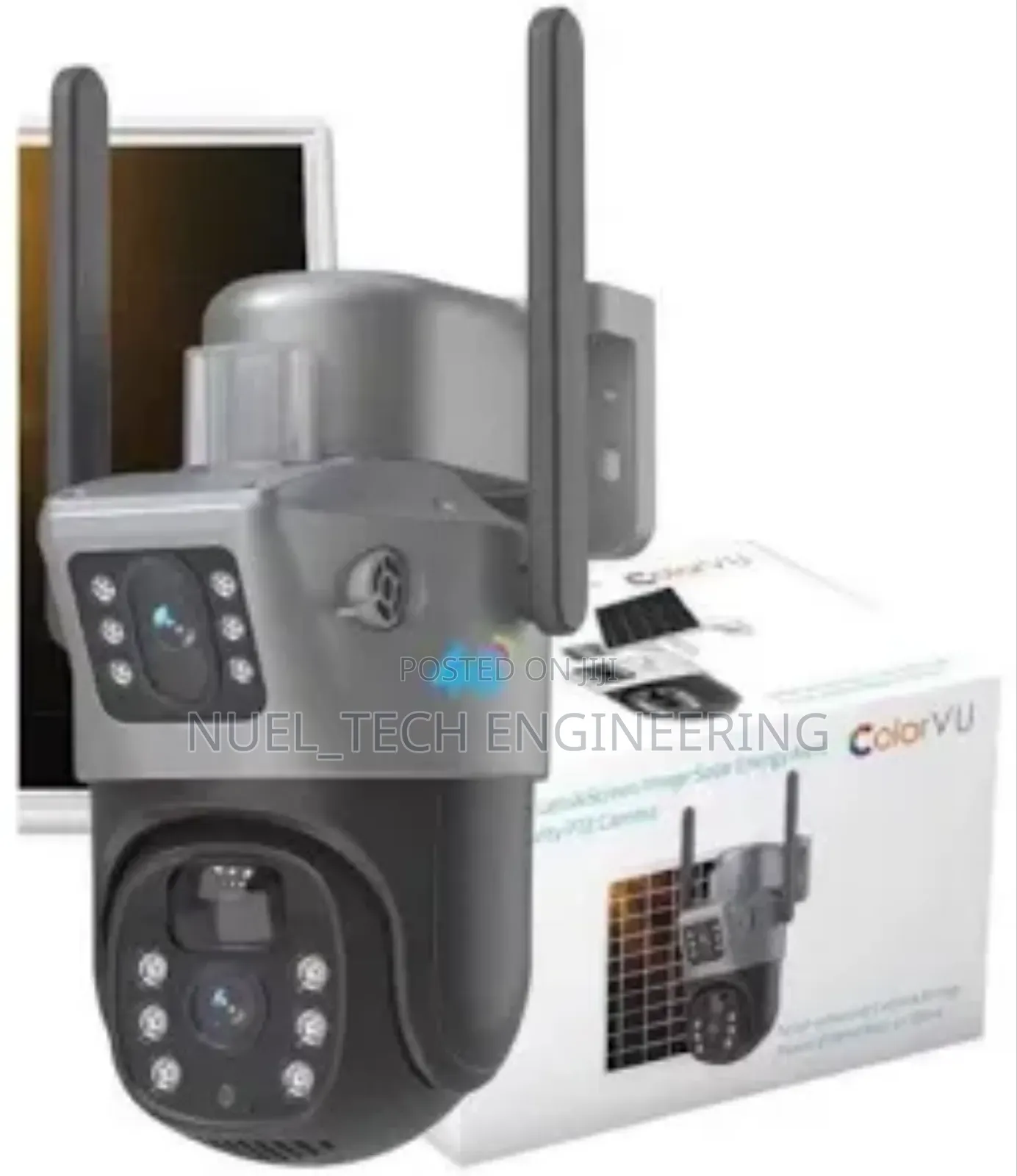 4g Solar Camera Double Lens V380 Pro 8mp