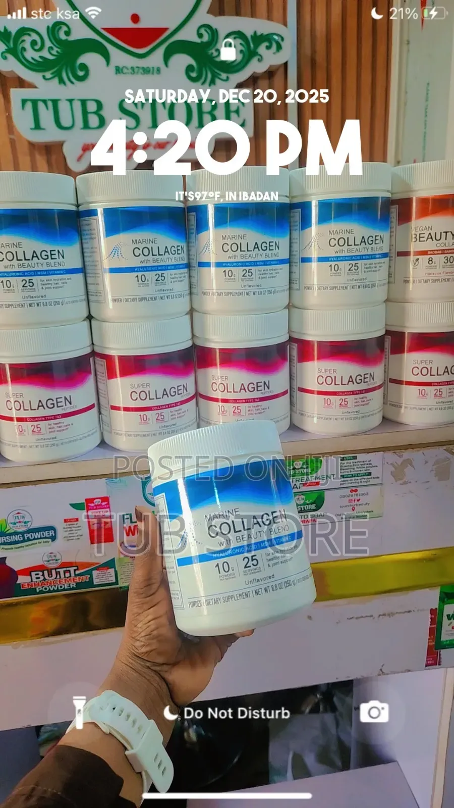 Marine Collagen With Beauty Blend Hyaluronic Acid/MSM/Vitamins C