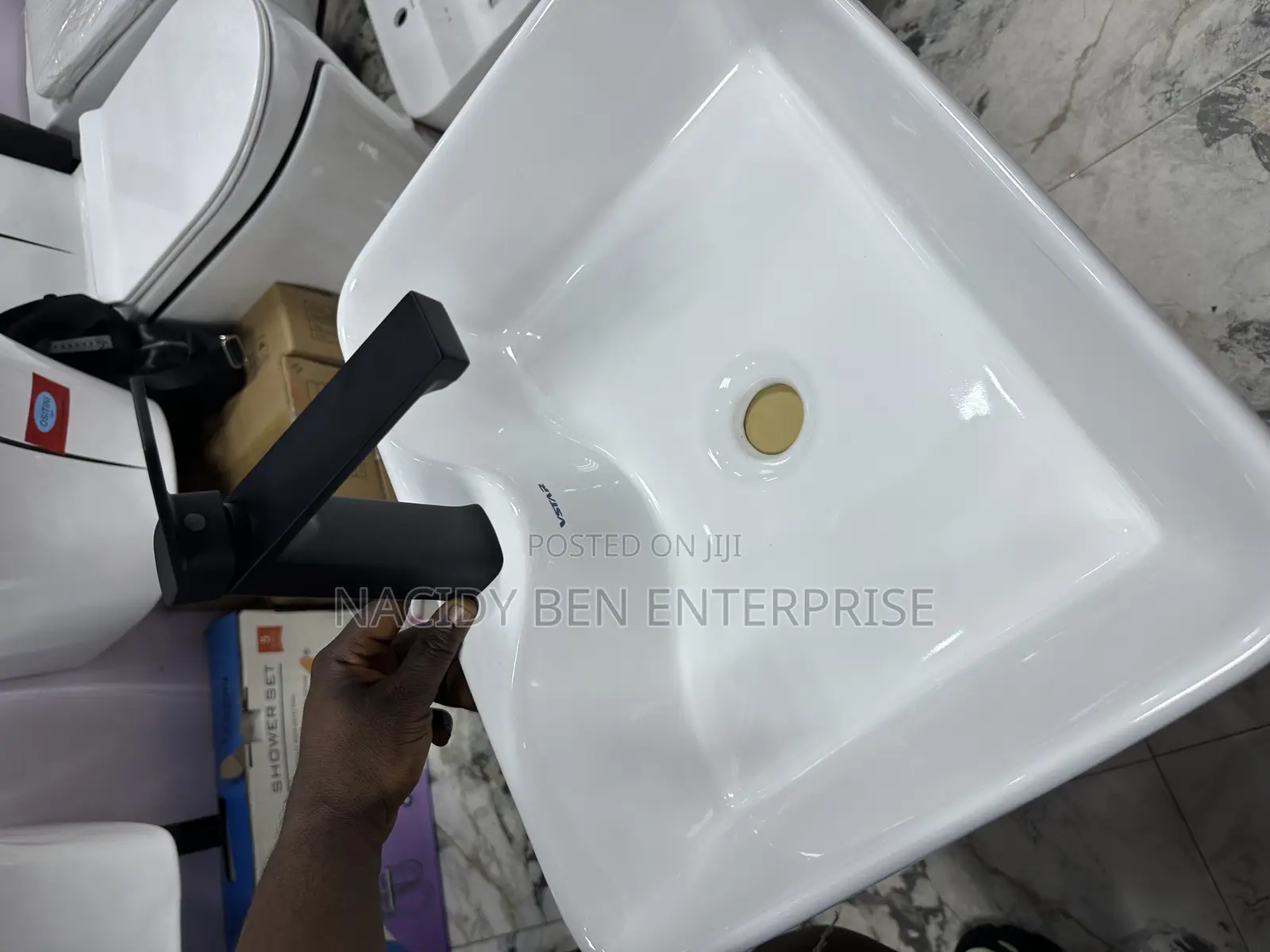 Black Basin Mixer Tap
