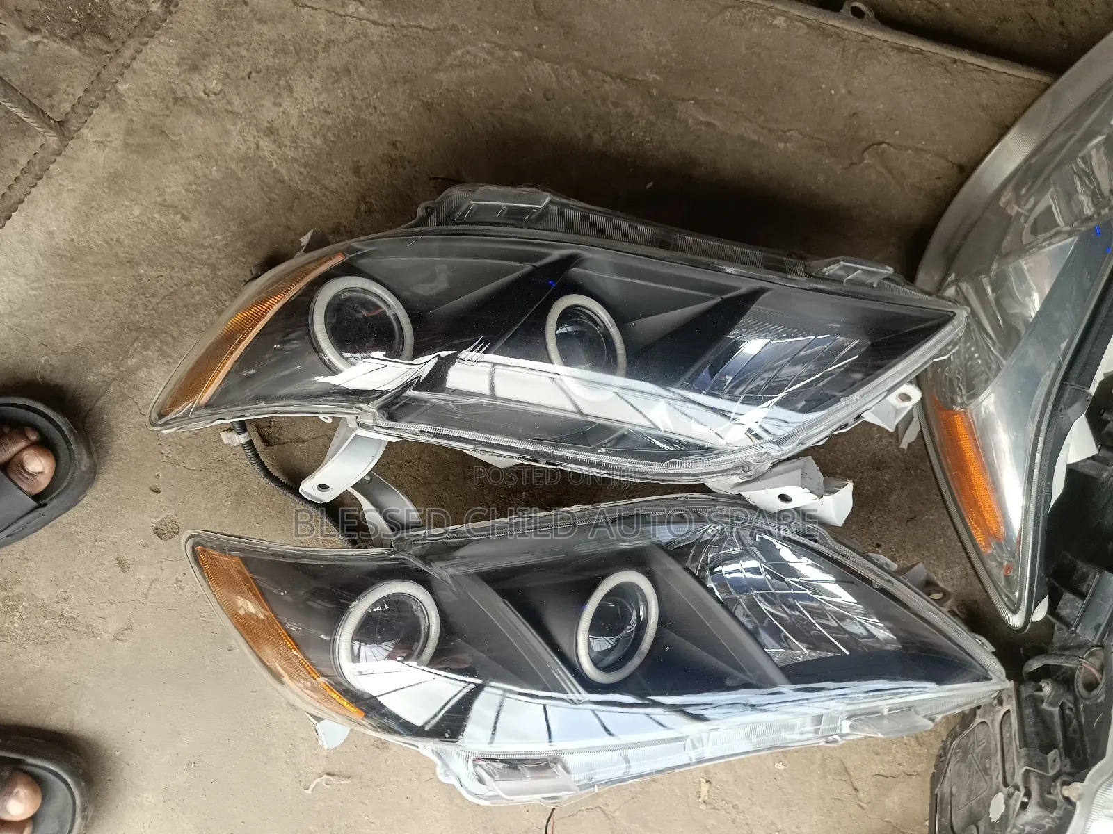 Headlamp Toyota Camry 2007 Tinted With Two Ring Light
