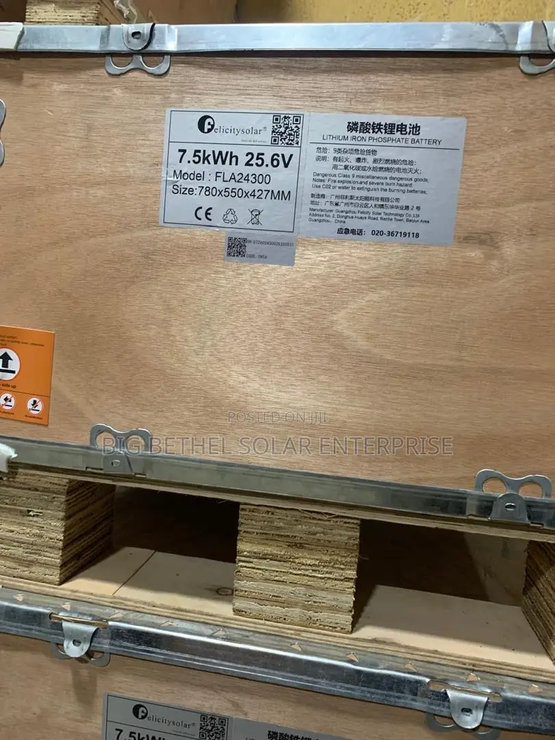 7.5kwh 24v Felicity Solar Lithium Battery