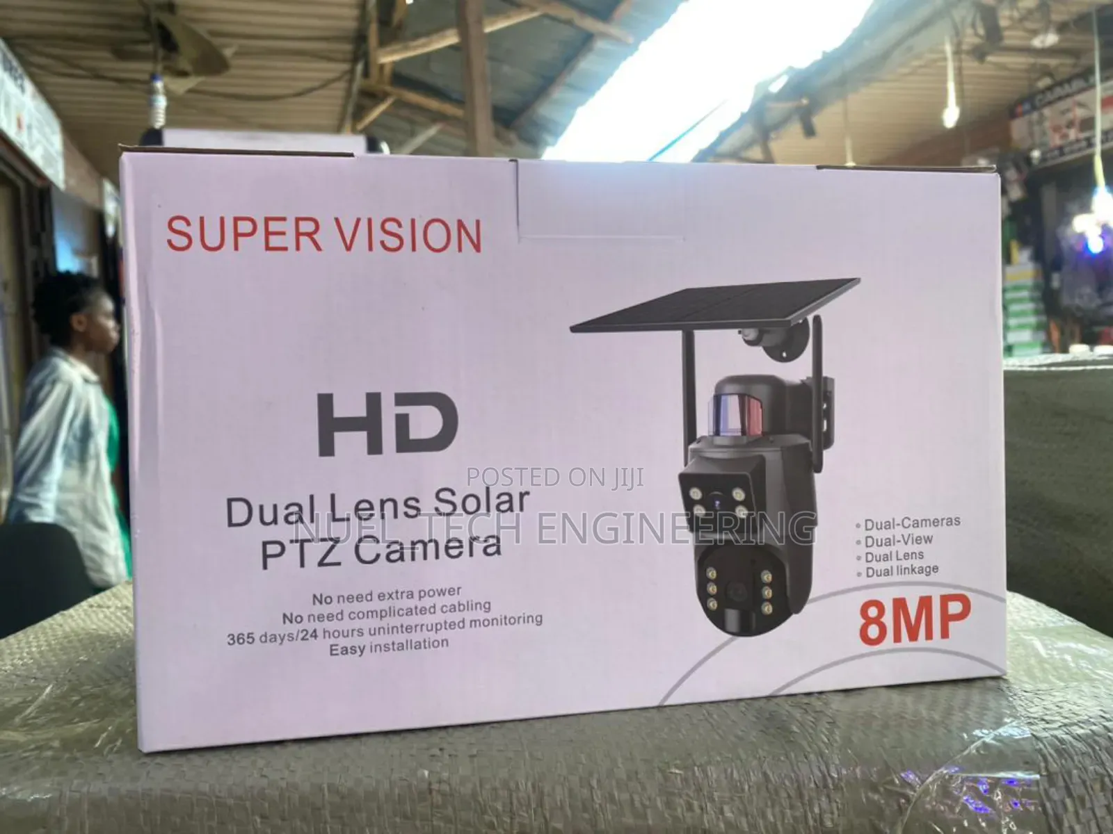 4g Solar Camera Double-lens Ubox 8mp