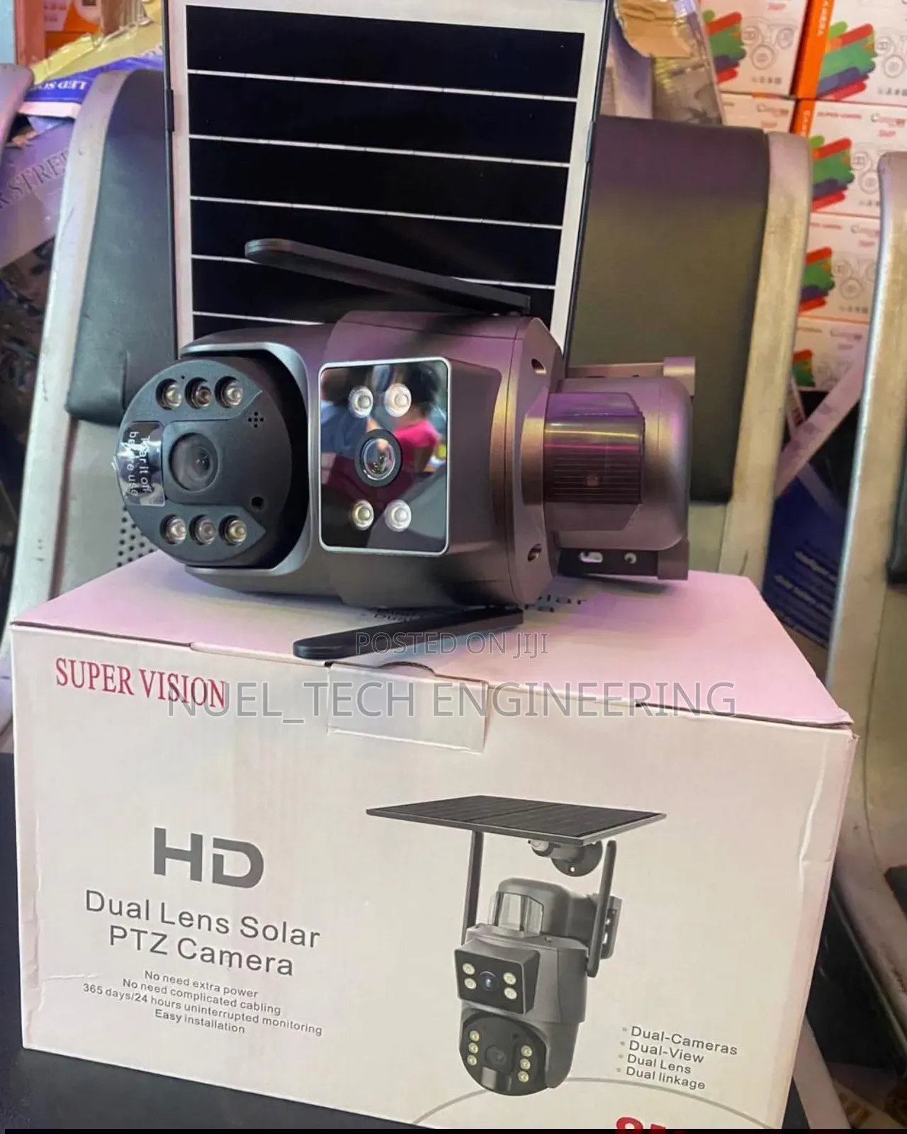 4g Solar Camera Double-lens Ubox 8mp