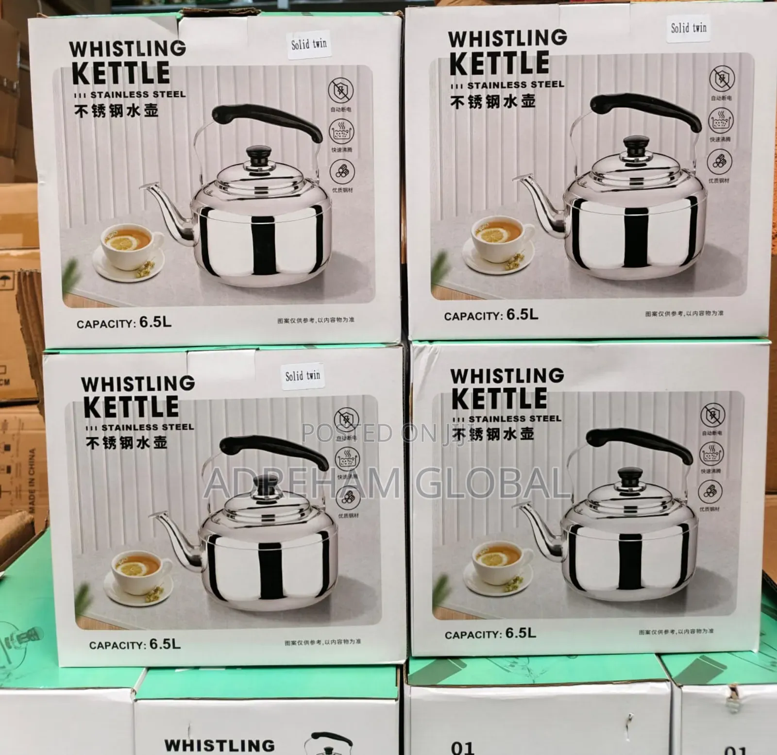 6.5l Stainless Steel Whistling Kettle