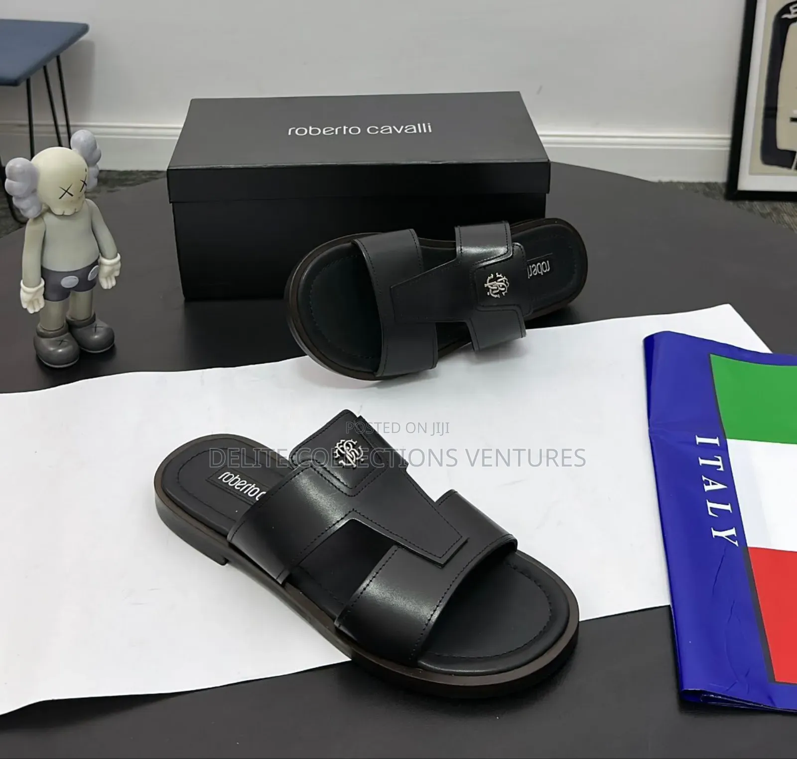 New Roberto Cavalli Italian Men Slippers Now Available in Store*