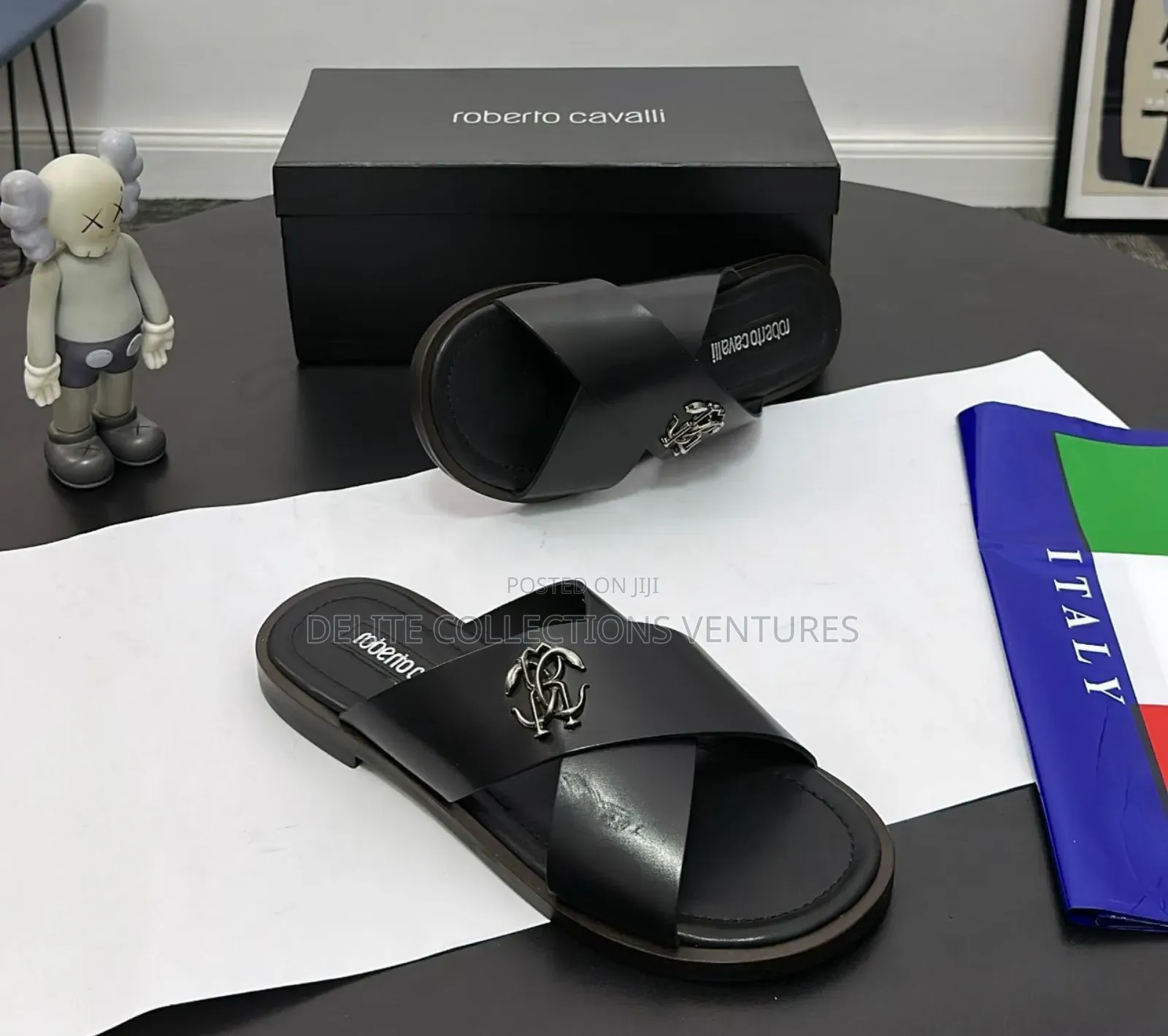 New Roberto Cavalli Italian Men Slippers Now Available in Store*