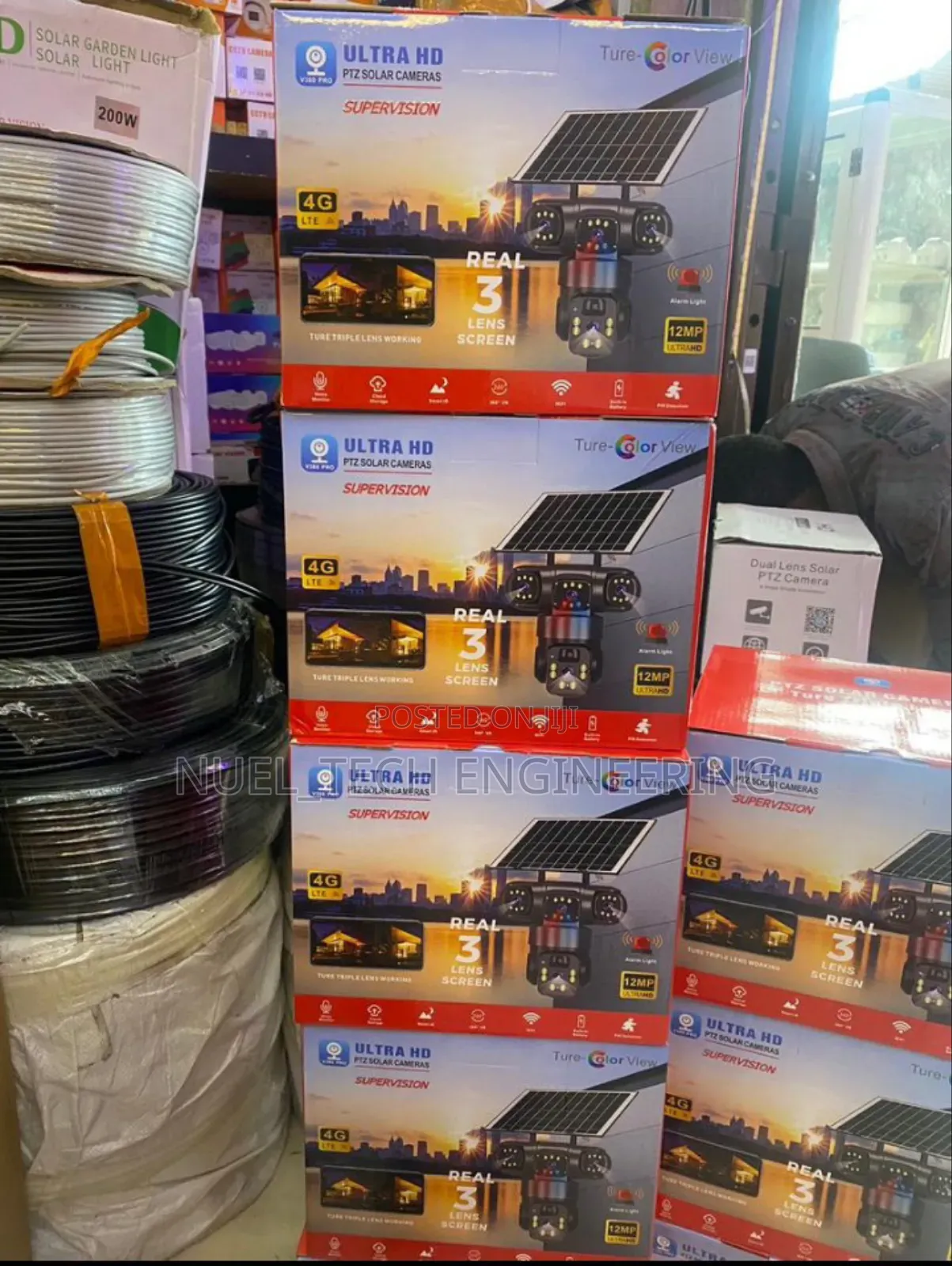 4g Solar Camera 3_lens V380 Pro 8mp