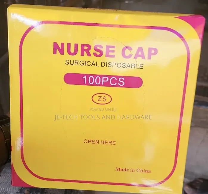 Box Of Zs Nurse Cap Twist Type Surgical Disposable Caps.