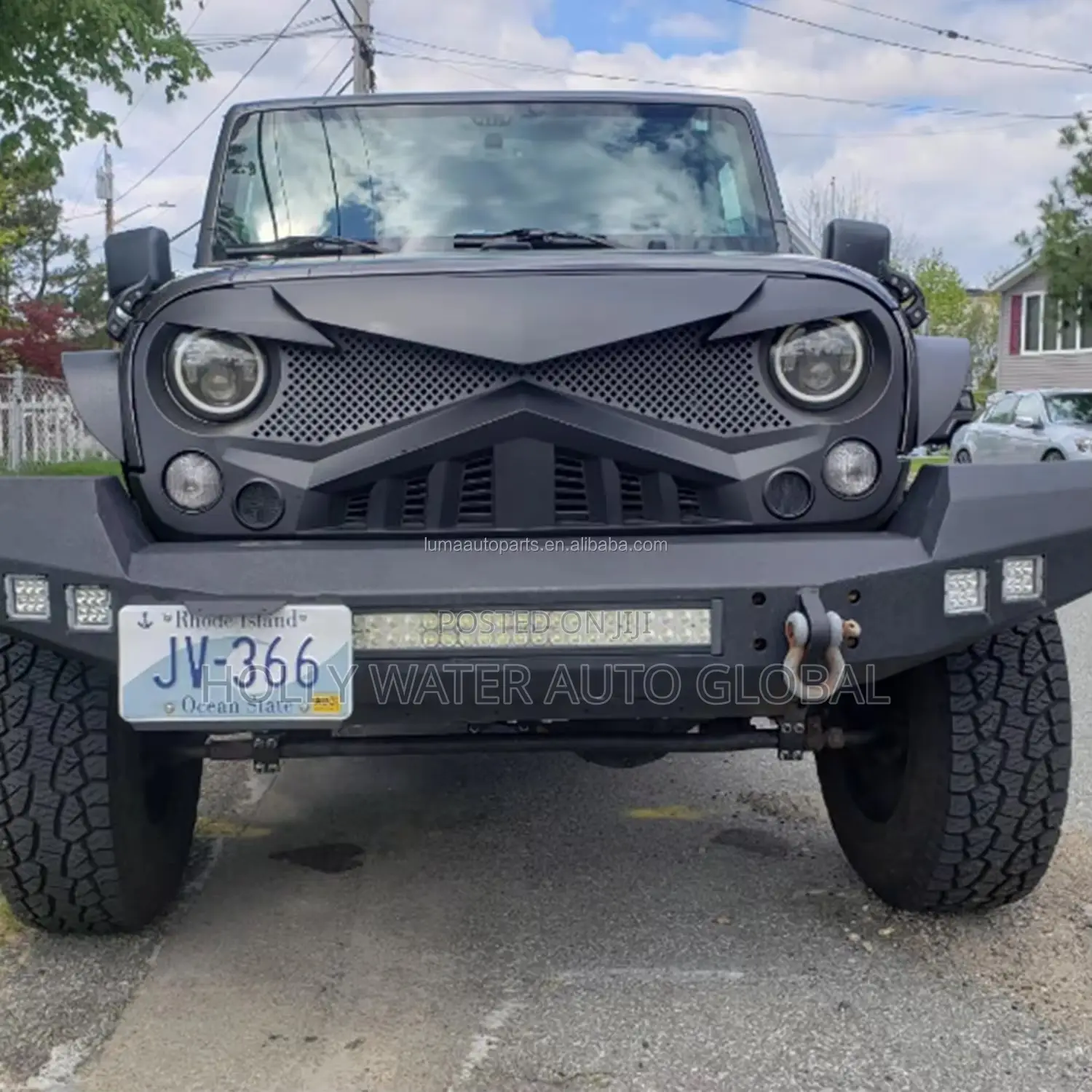 Jeep Wrangler Off Road Front Grill Cover Brand New One.