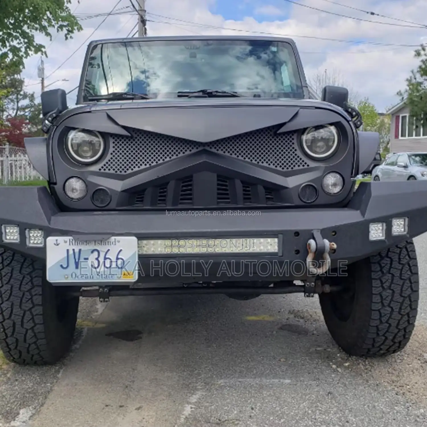 Jeep Wrangler Off Road Front Grill Cover Brand New One.