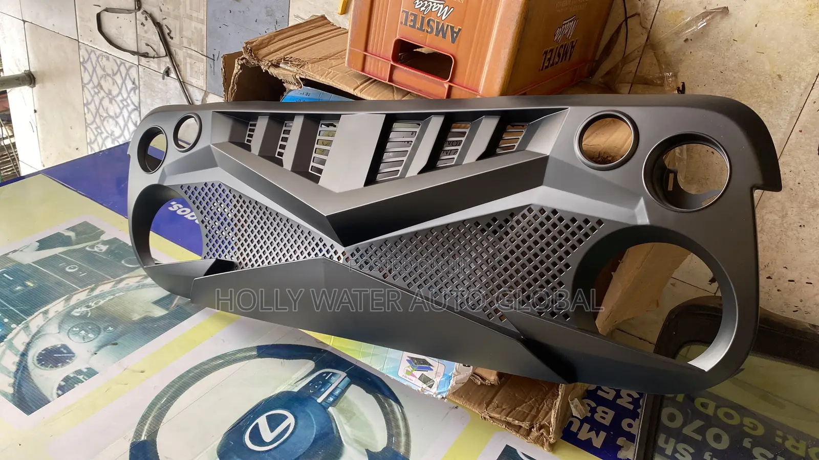 Jeep Wrangler Off Road Front Grill Cover Brand New One.