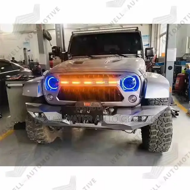 Jeep Wrangler Front Grill Cover Replacement Kit From 2010/2016 Jk