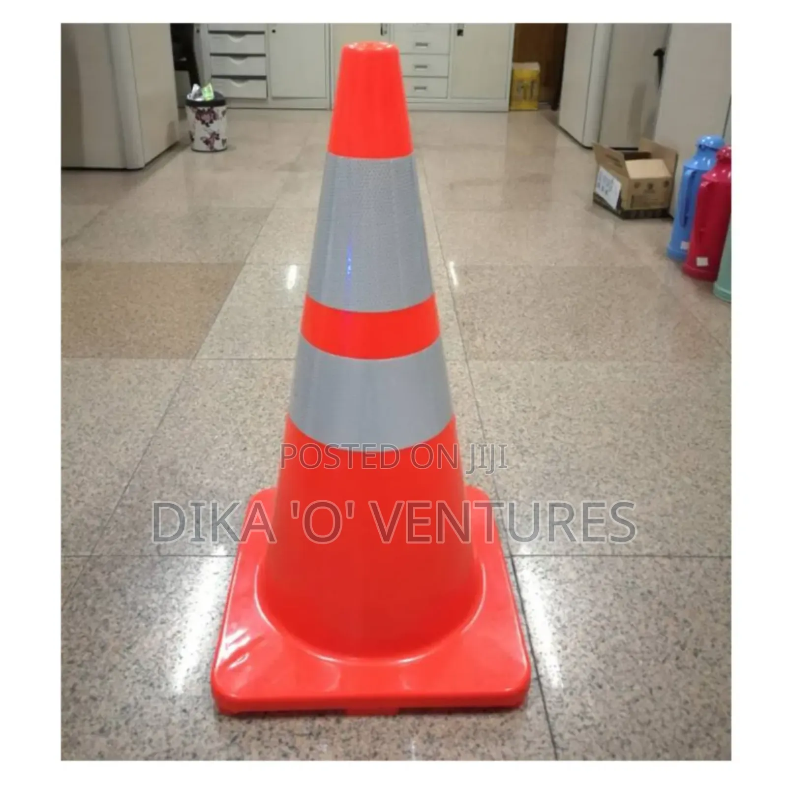 High Way Red Color Safety Pvc Traffic Cone Flexible Road Cone