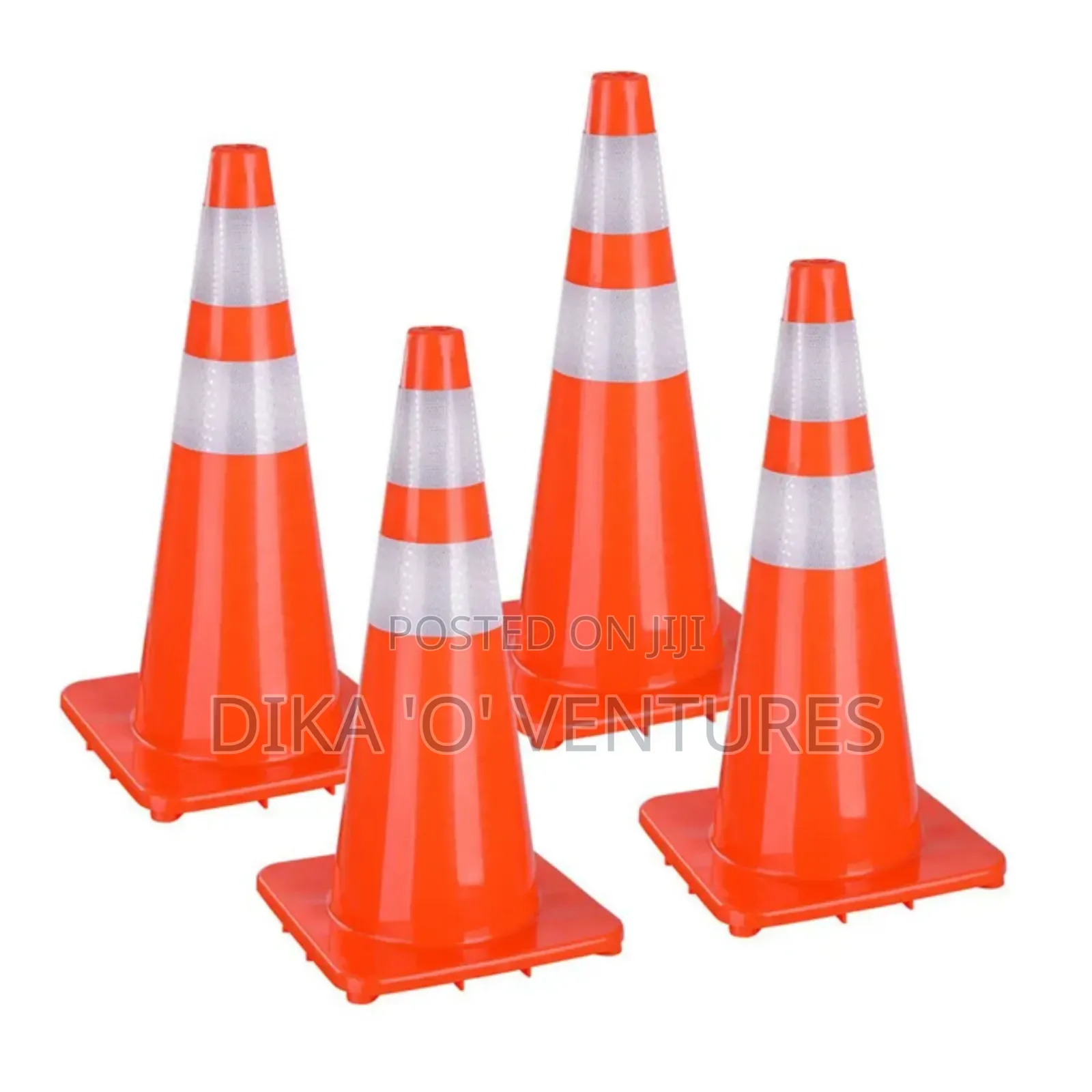 High Way Red Color Safety Pvc Traffic Cone Flexible Road Cone