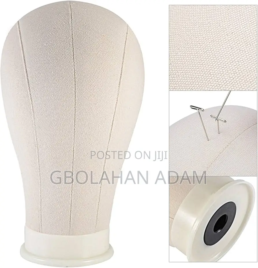 Wig Styling Mannequin Head – Canvas Base