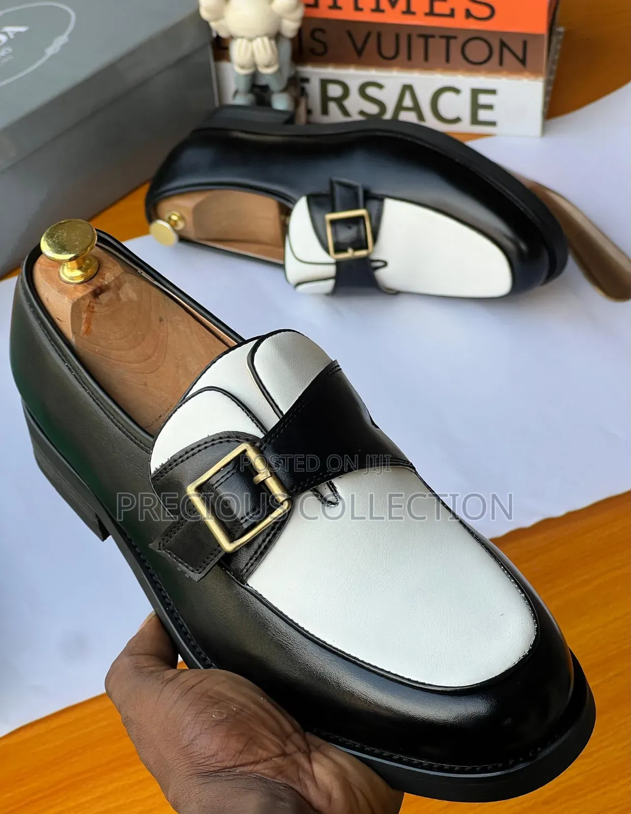 Single Sole, Matte Leather Buckled Prada Shoe