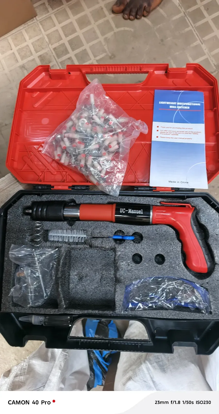 Manual Nail Ceiling Machine/Mini Ceiling Artifact Machine Gun