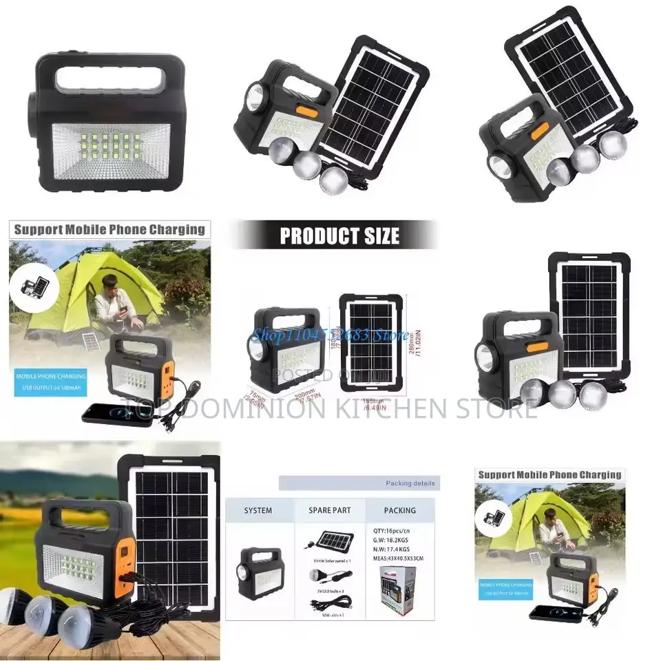 25hrs Solar Digital Kit With 3 Bulbs