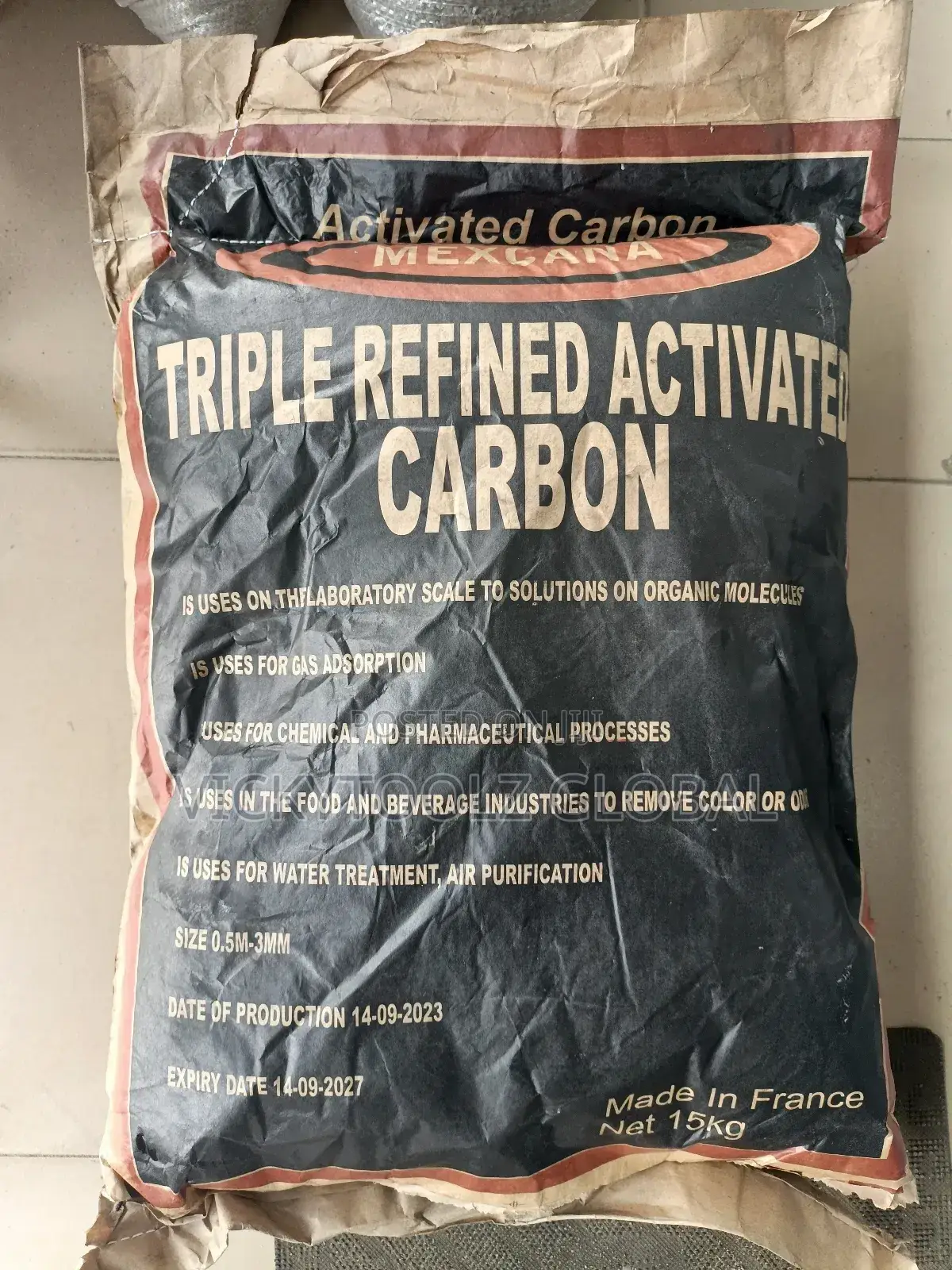 Triple Refined Activated Carbon 15kg