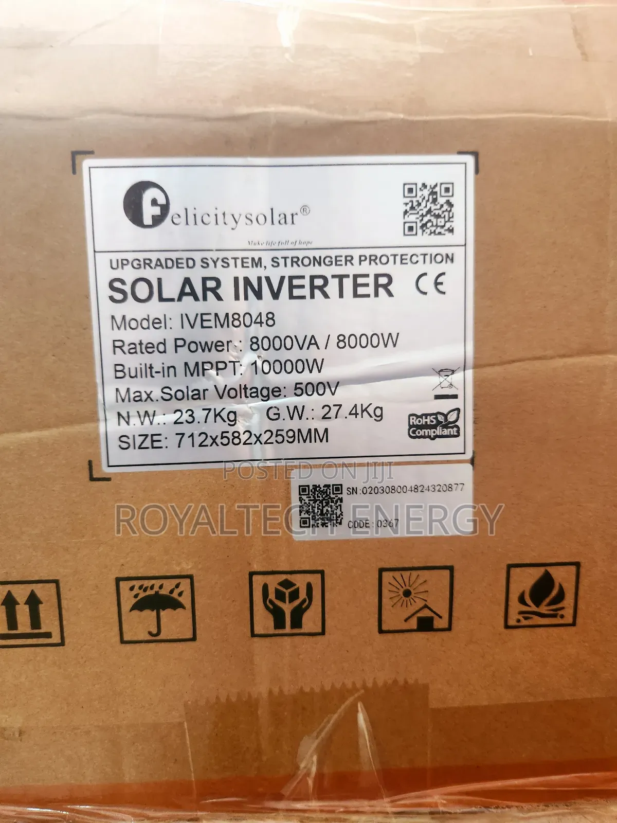 Felicity 8kva 48v Hybrid Solar Inverter