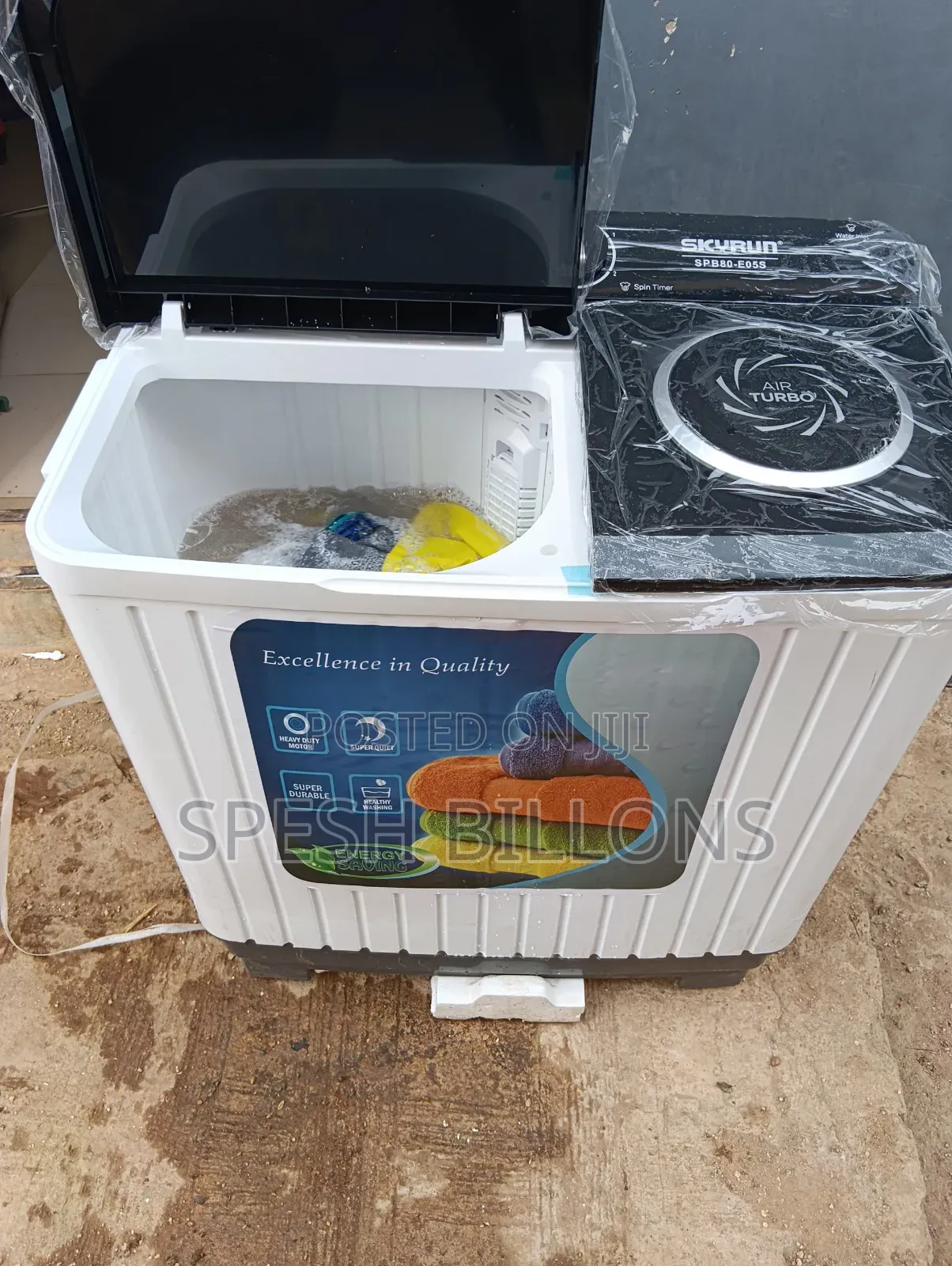 7kg Skyrun Wash Spin Machine | Top Loader | Cleans Effectively 