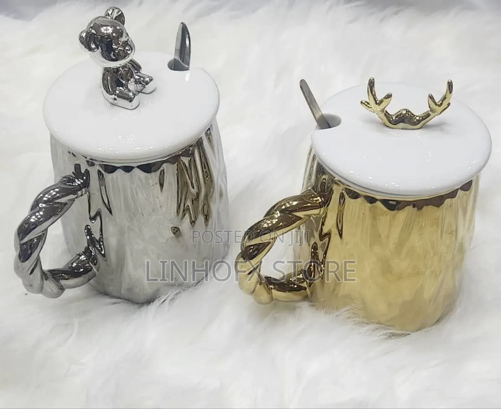 Luxury Fancy Ceramic Mug With Lid