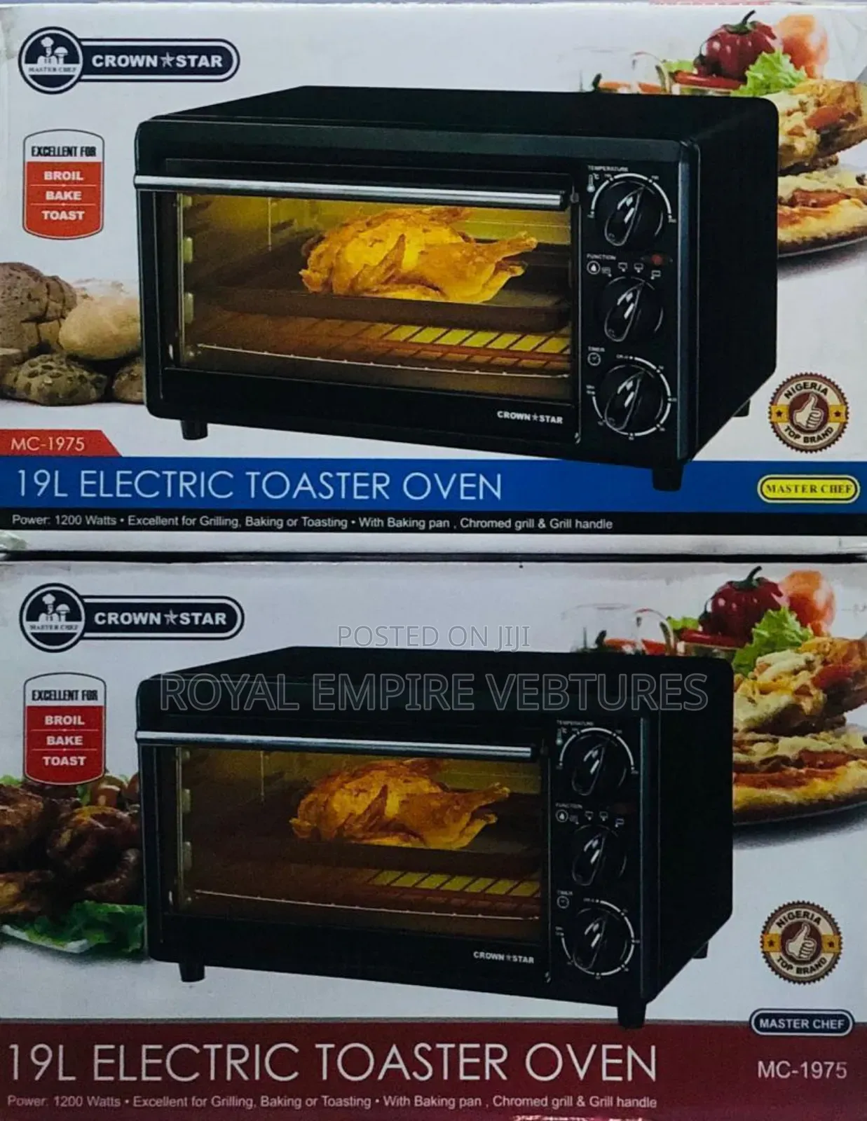 19l. Electric Toaster Oven