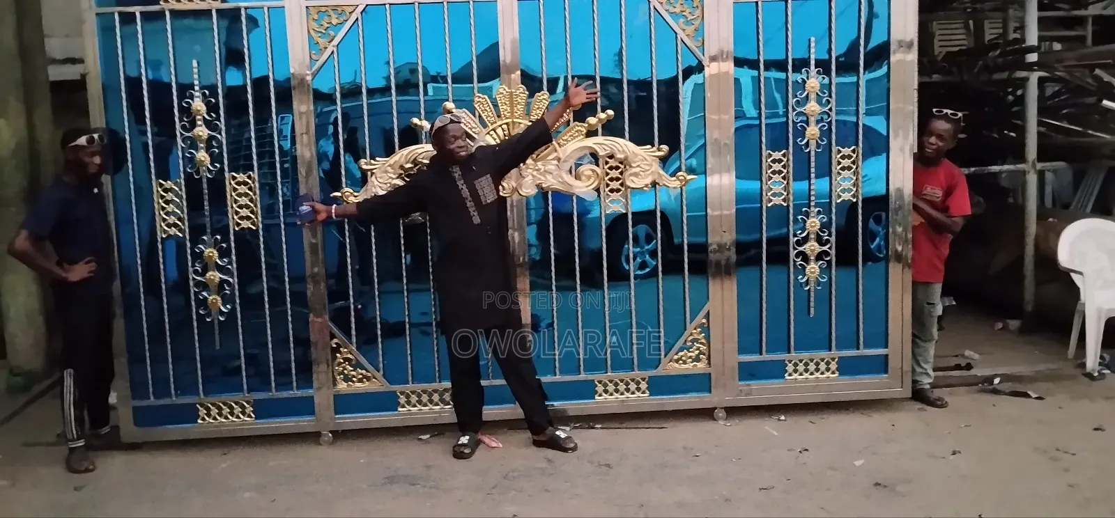 Harmony Cross Stainless Blue Gate