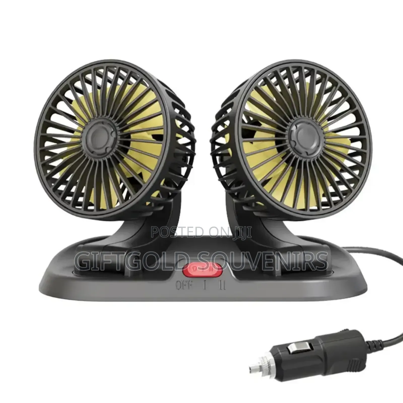 Double Headed Dashboard Cooling Car Fan