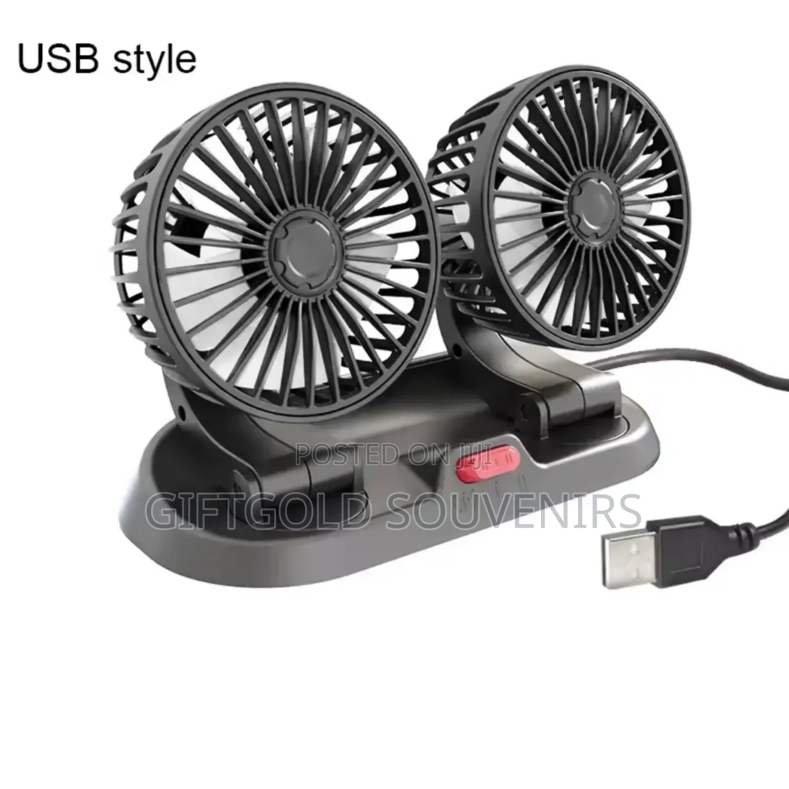 Double Headed Dashboard Cooling Car Fan
