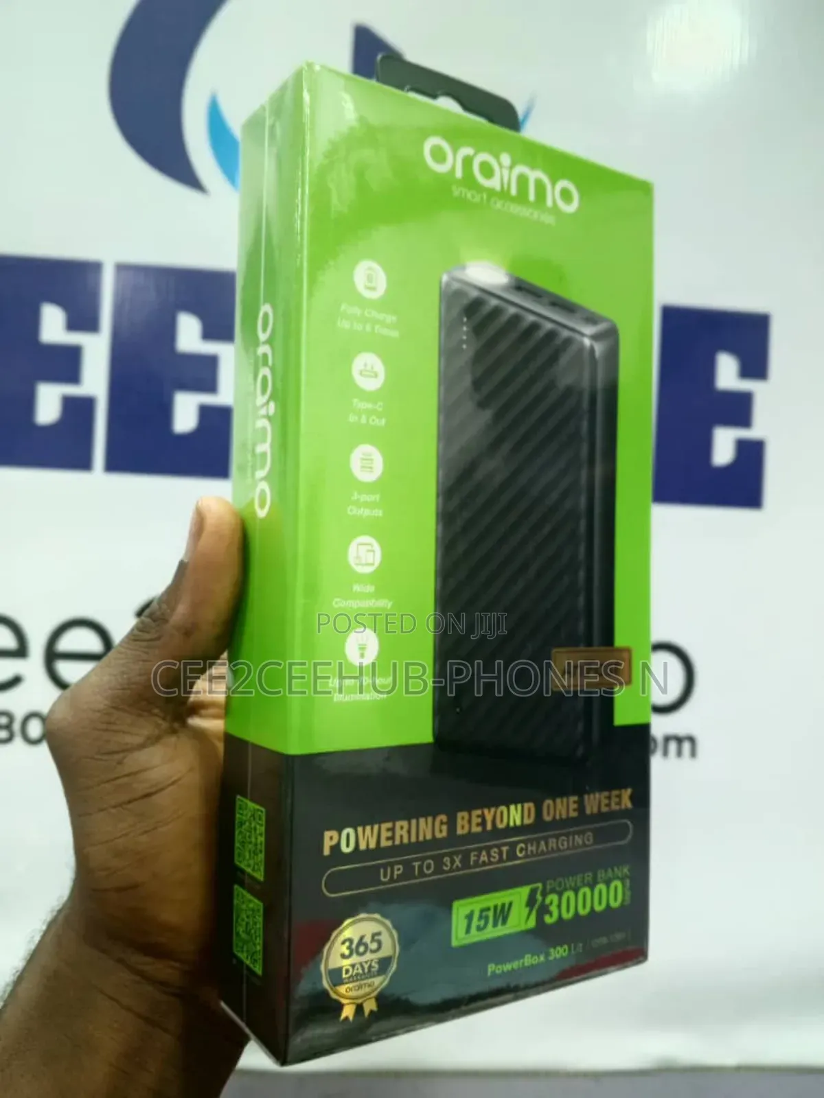 Oraimo Antifast 15watts 30,000mah Powerbank