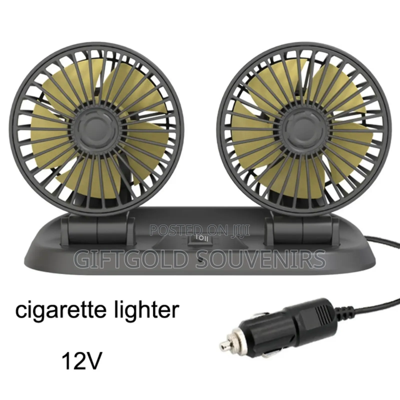 Double Headed Dashboard Cooling Car Fan