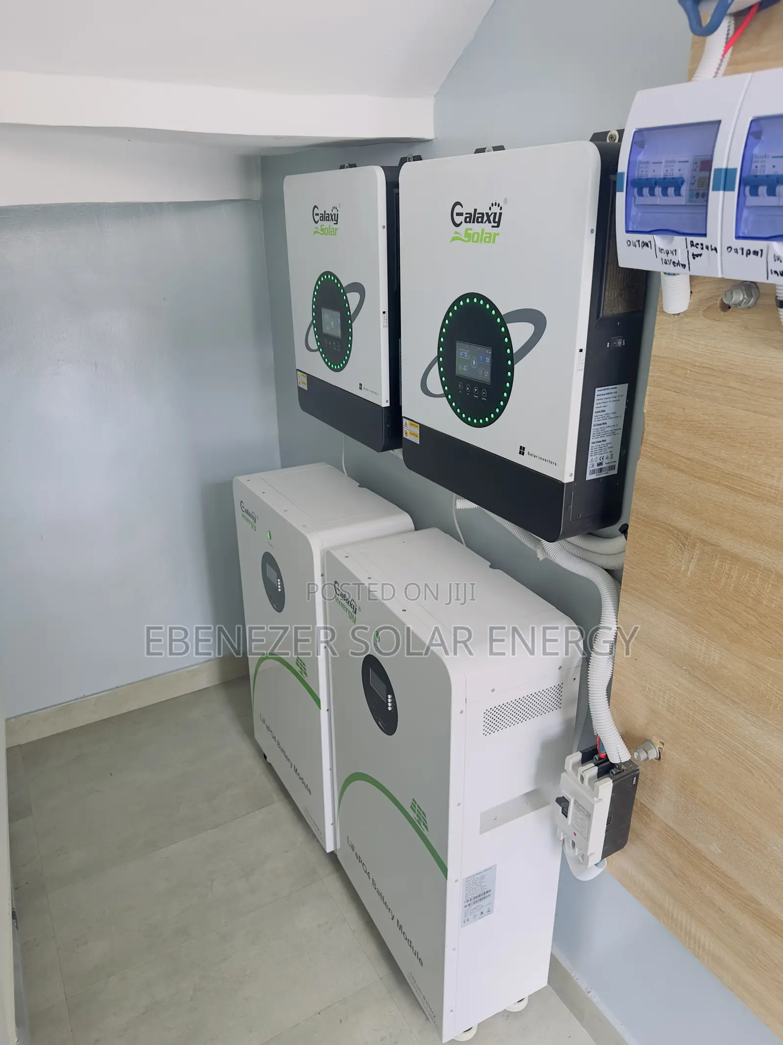 20kva Inverter System With 30kwh Lithium Batteries/ 36pics of Panels