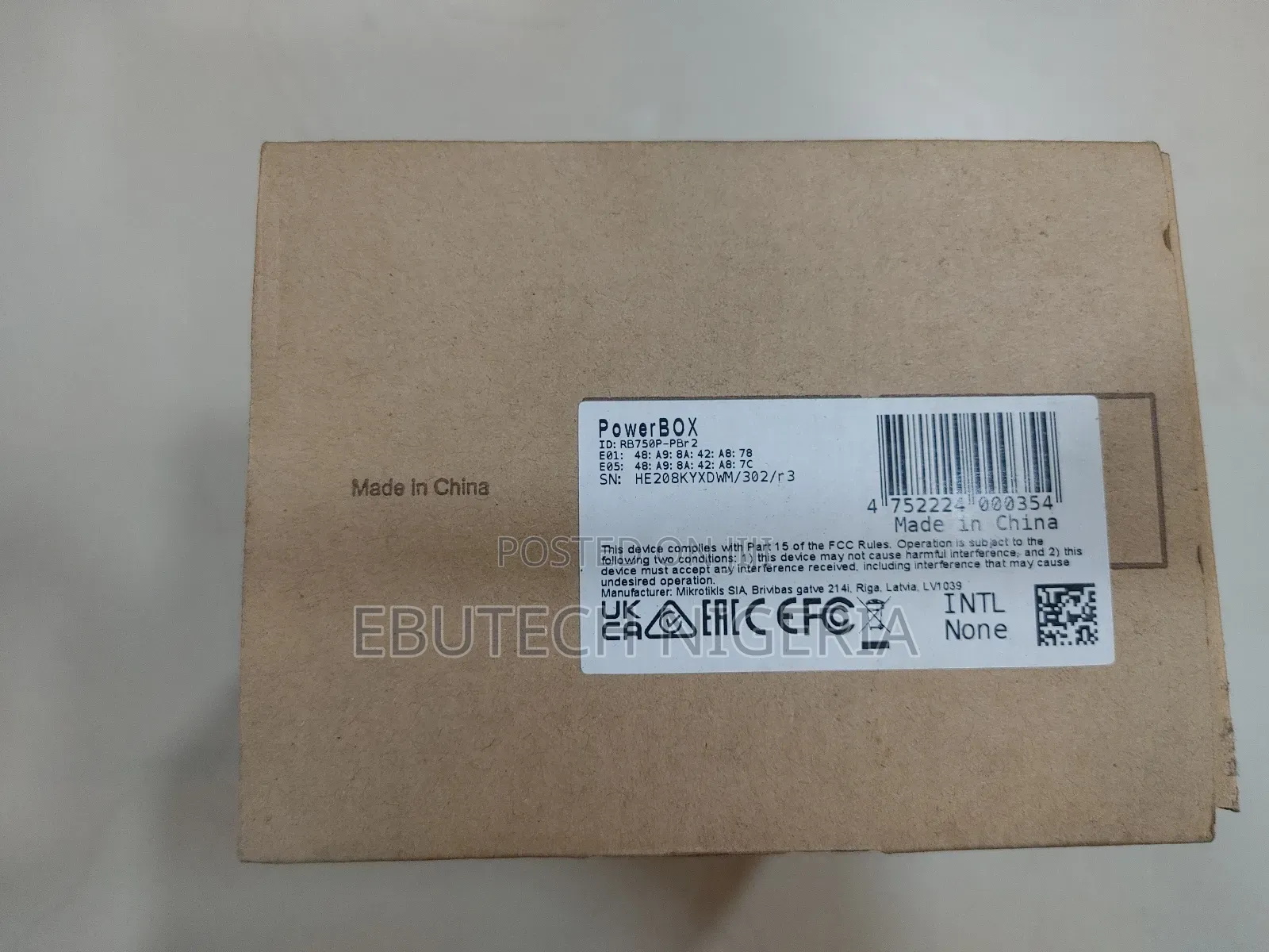 Powerbox Rb750p-Pbr2
Mikrotik Routerboard Powerbox Rb750p-Pbr2